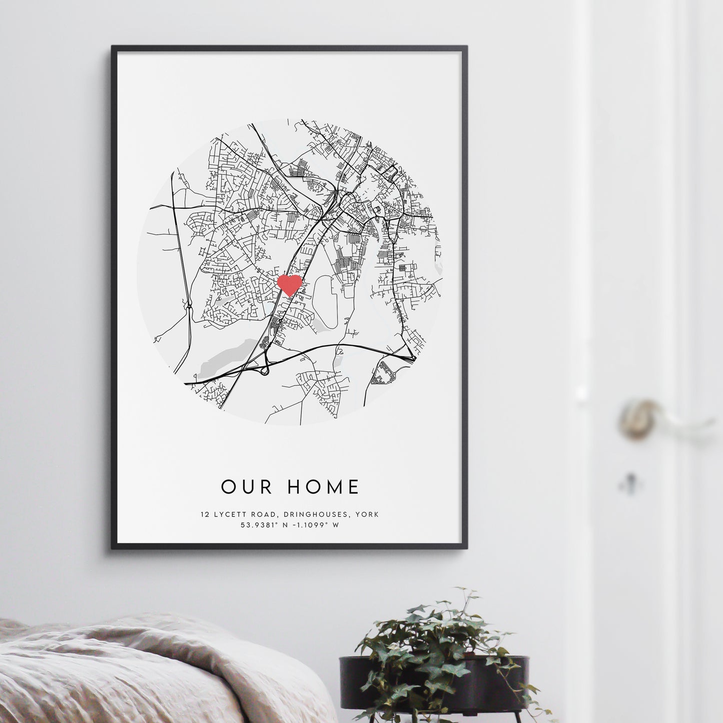 Our Home Map Print