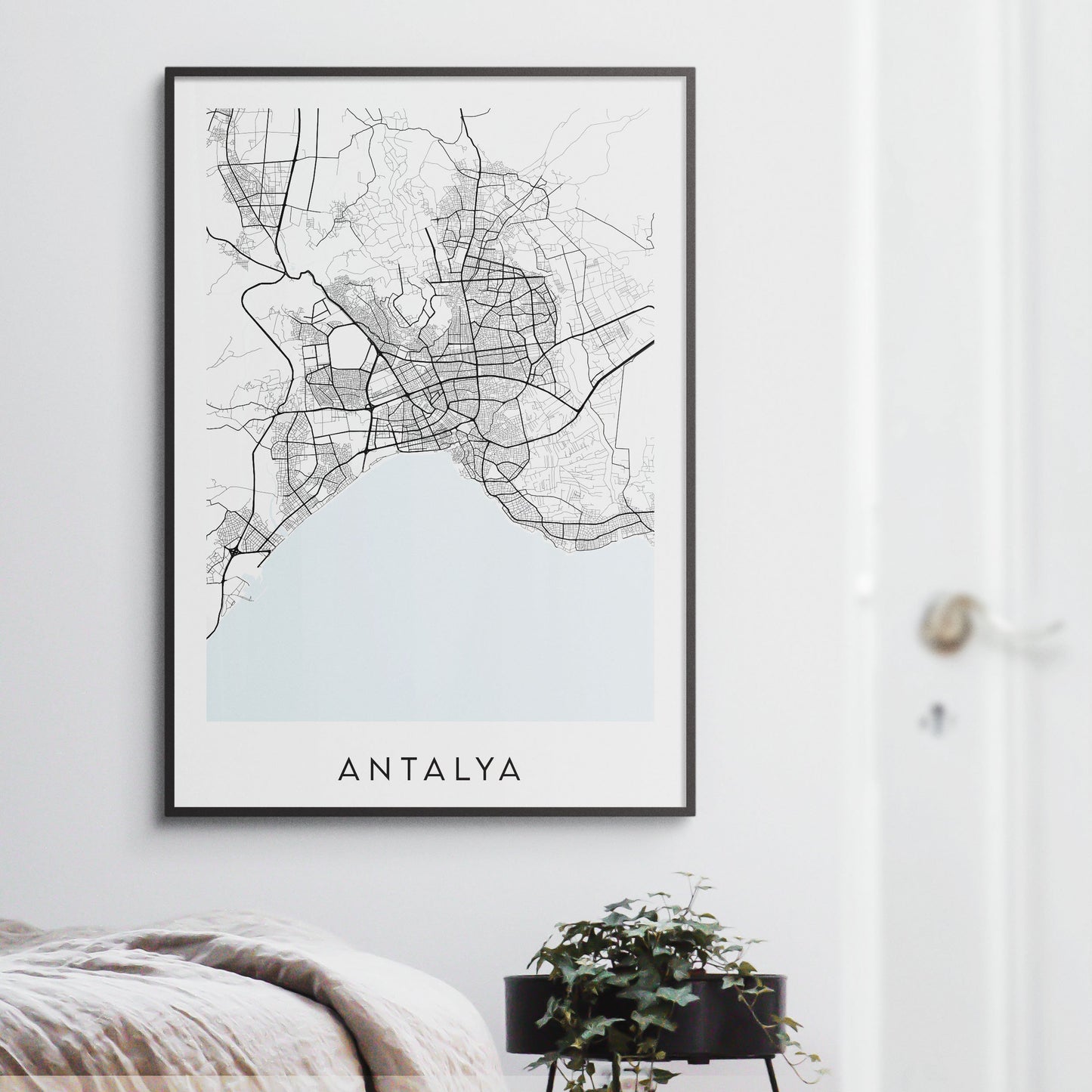 Antalya Map Print - Turkey