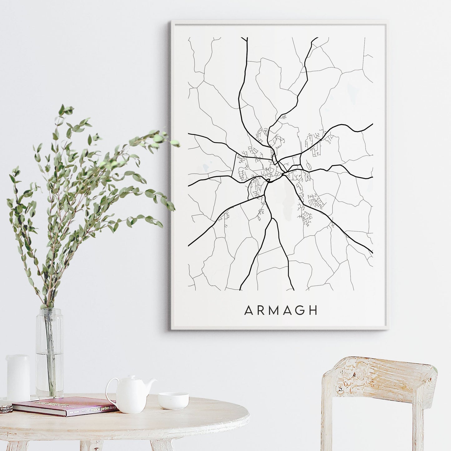 Armagh Map Print - Northern Ireland