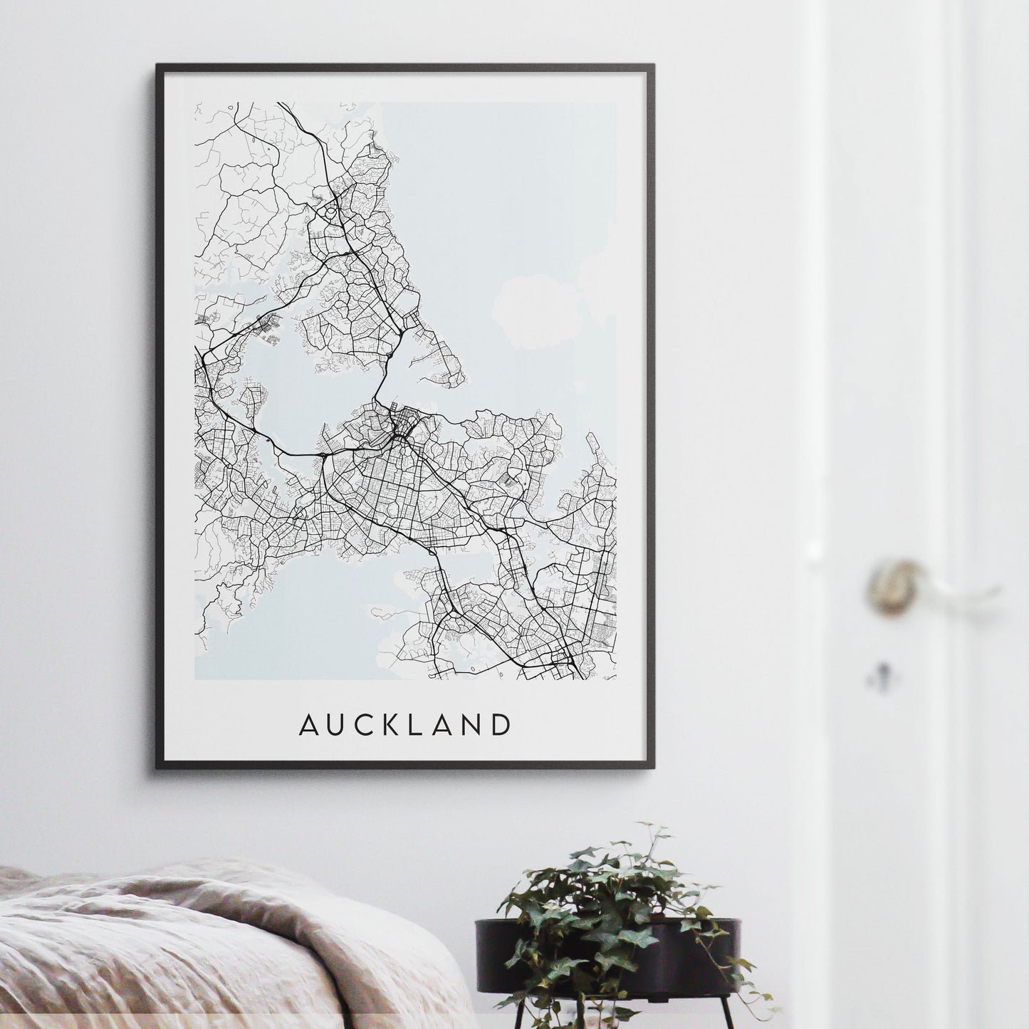 Auckland Map Print - New Zealand