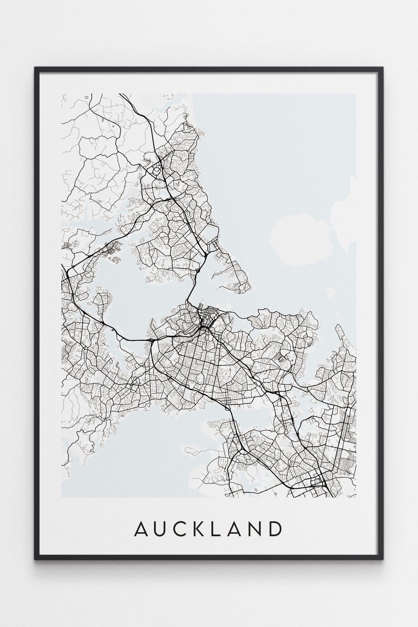 Auckland Map Print - New Zealand