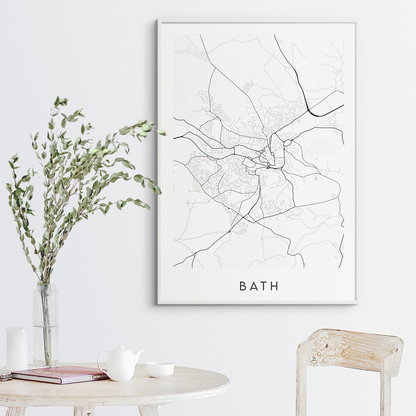 Bath Map Print