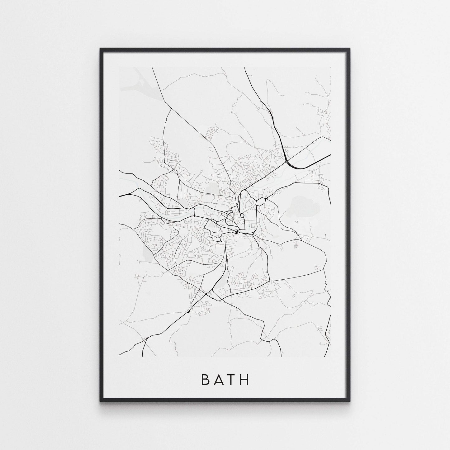 Bath Map Print