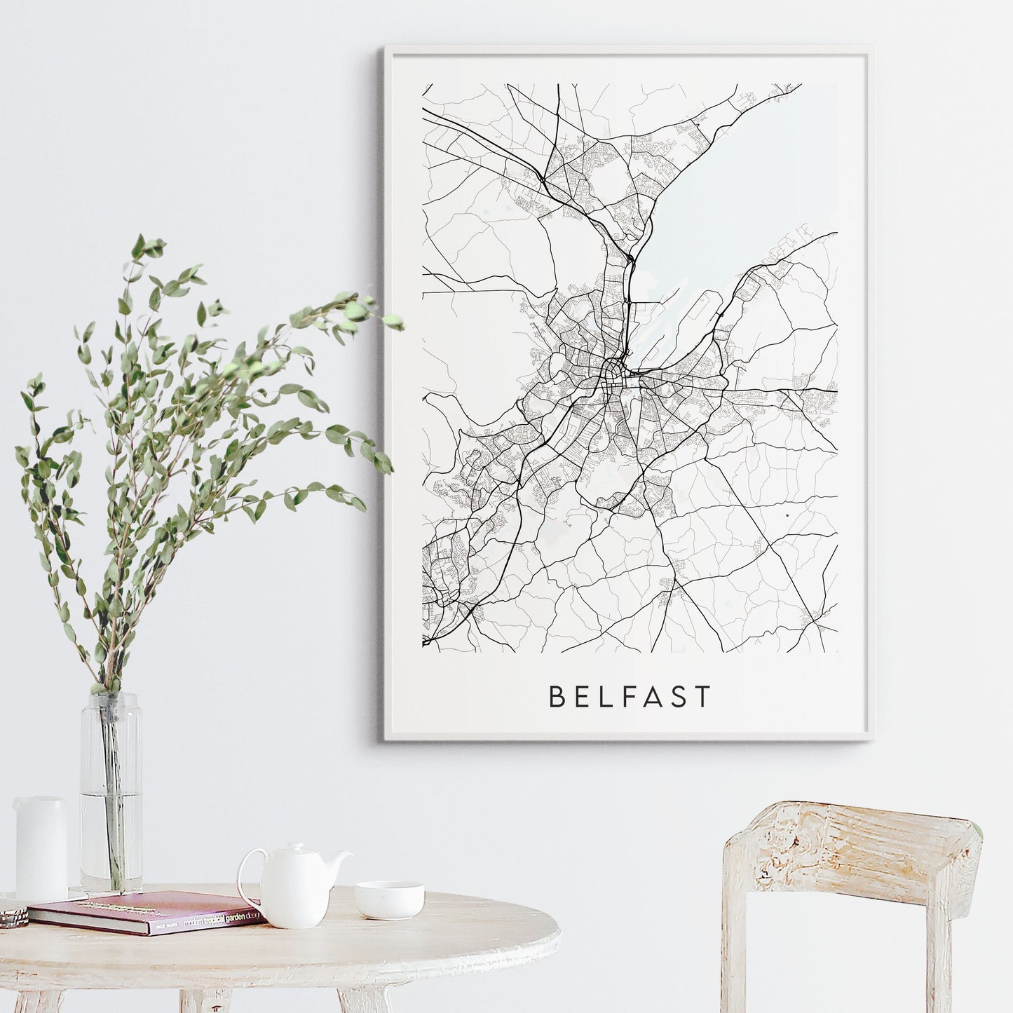 Belfast Map Print - Northern Ireland