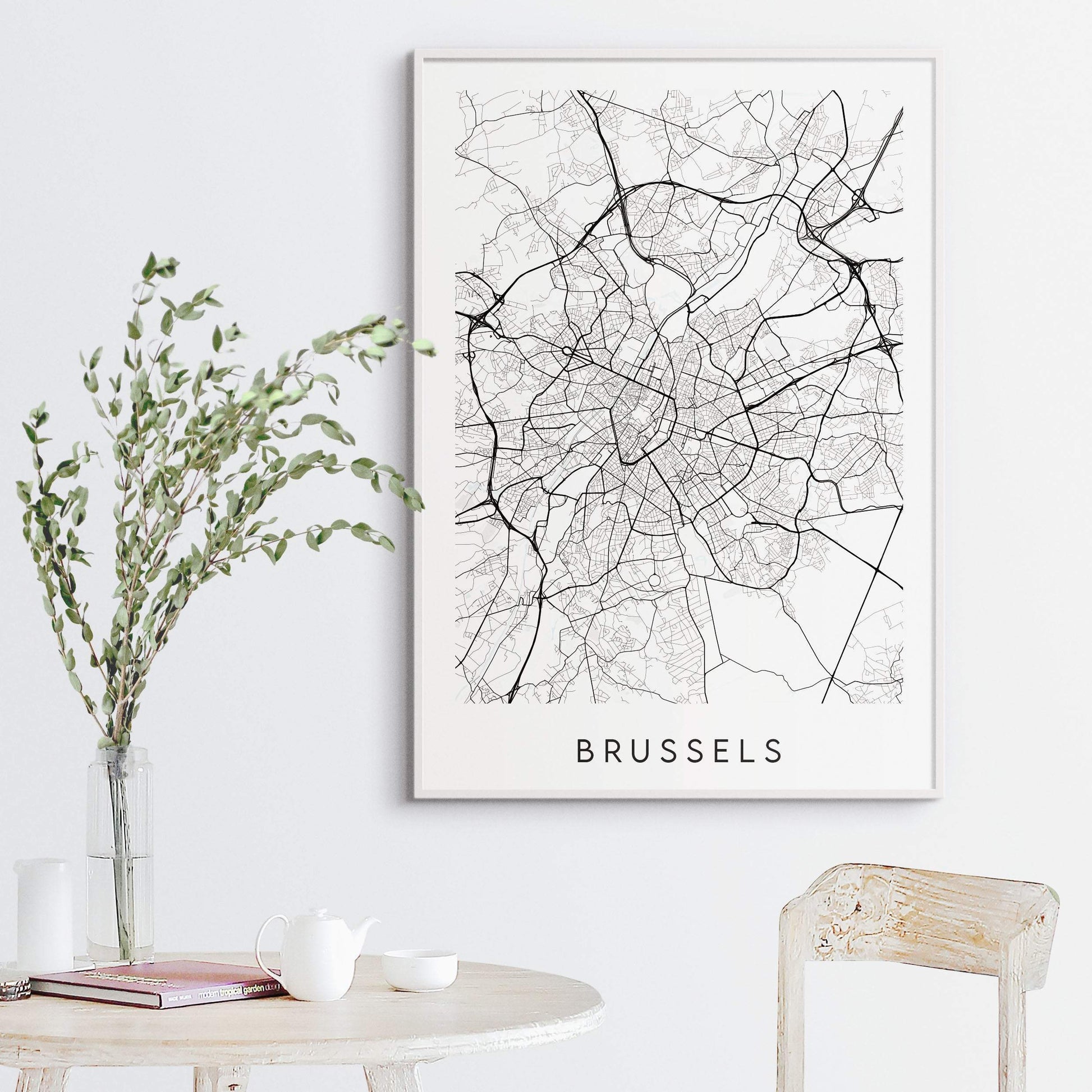 Brussels Map Print - Belgium