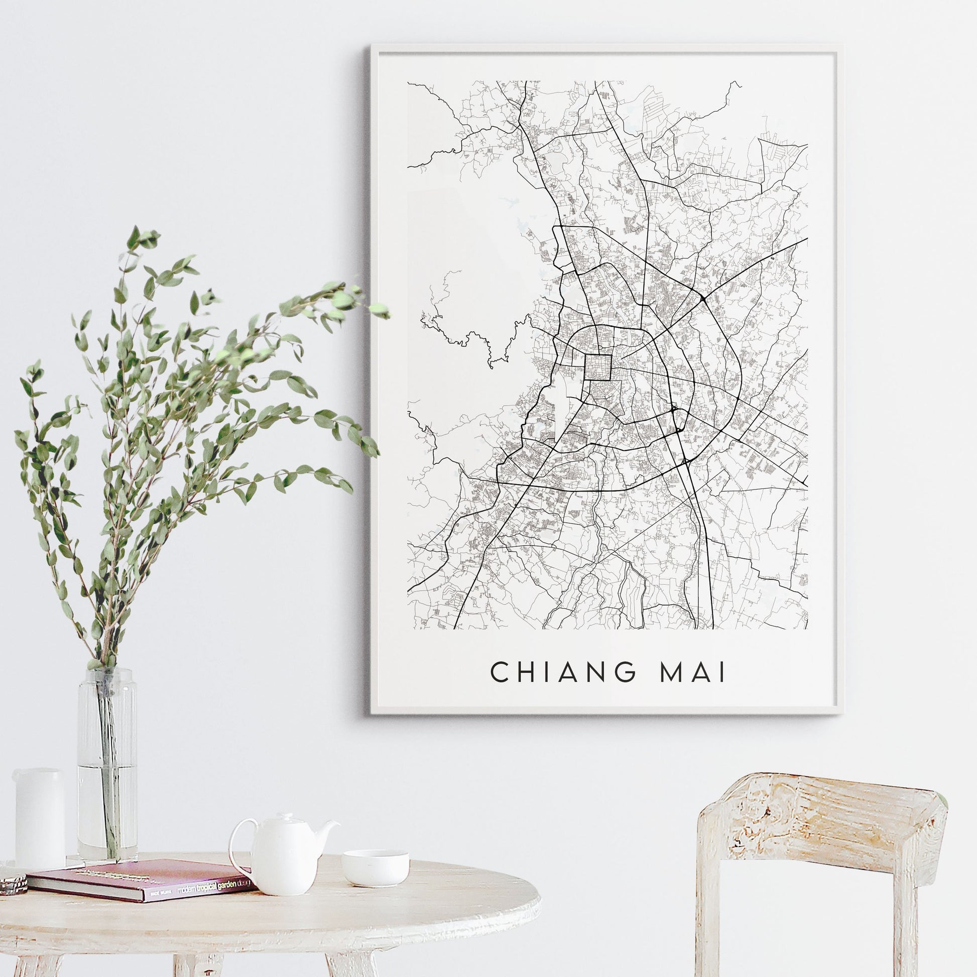 Chiang Mai Map Print - Thailand