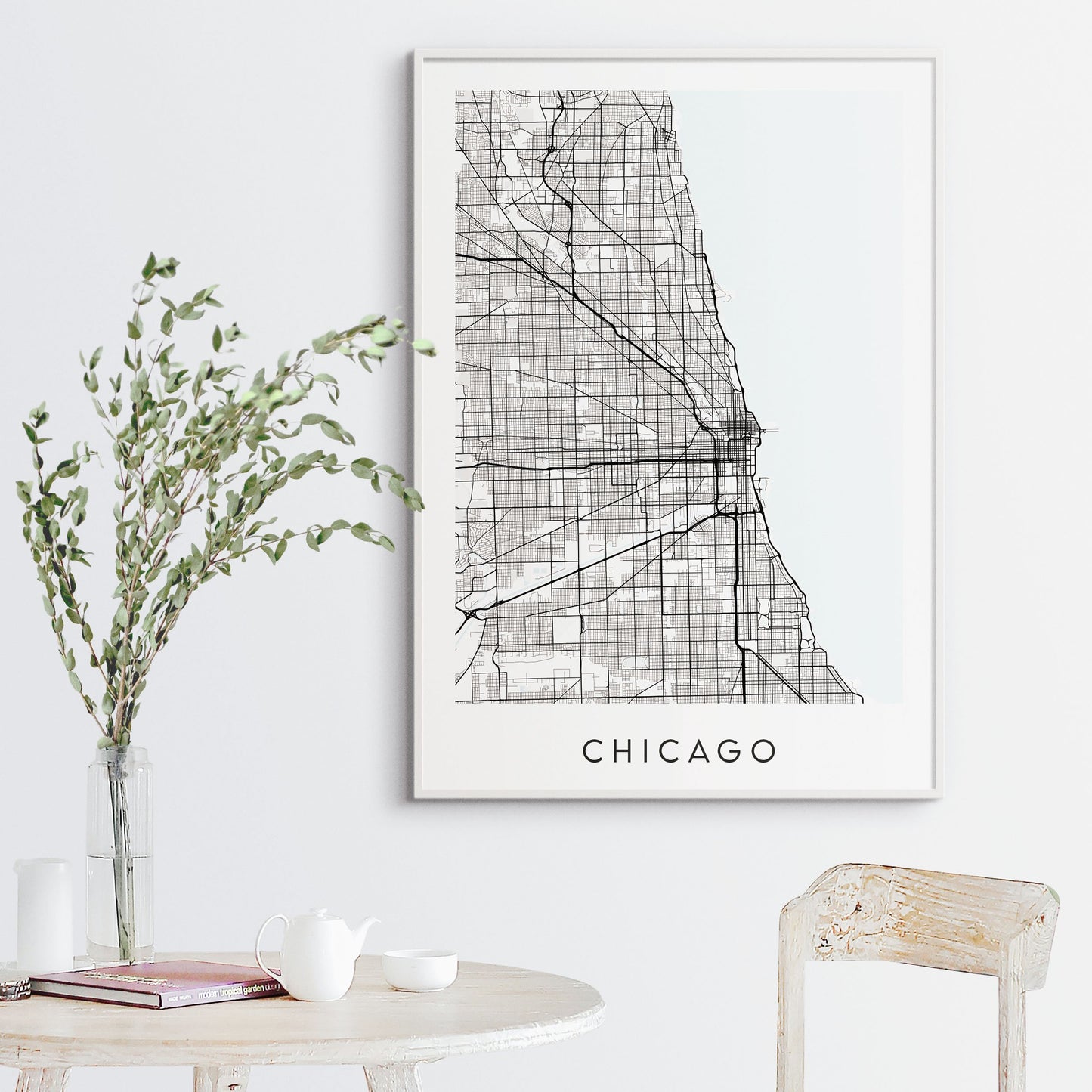Chicago Map Print - Illinois USA