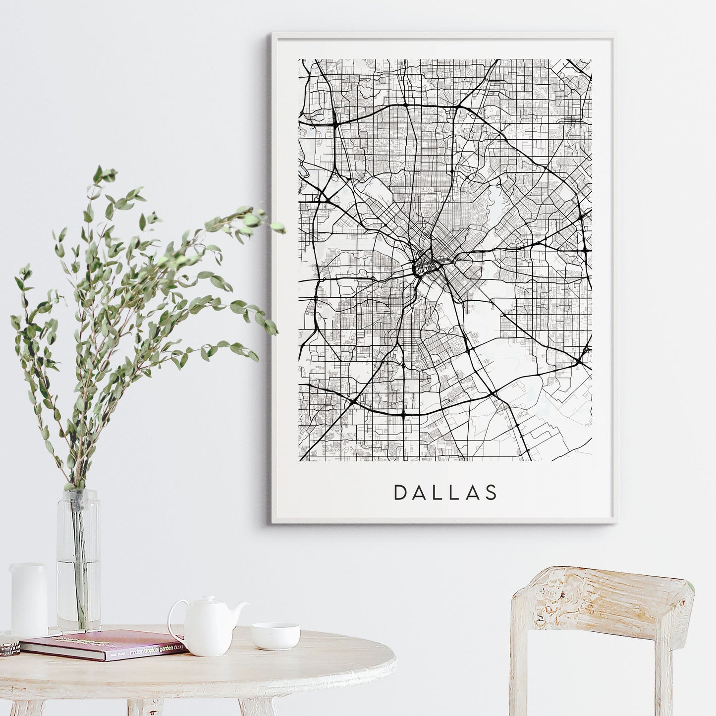 Dallas Map Print - USA
