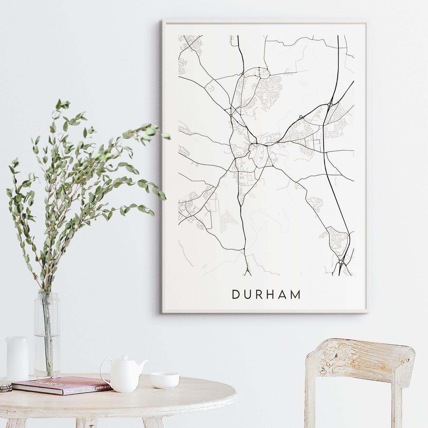 Durham Map Print