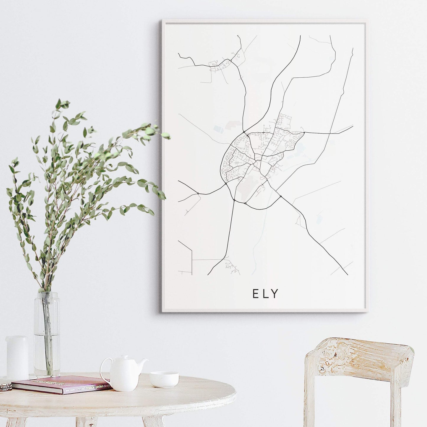 Ely Map Print