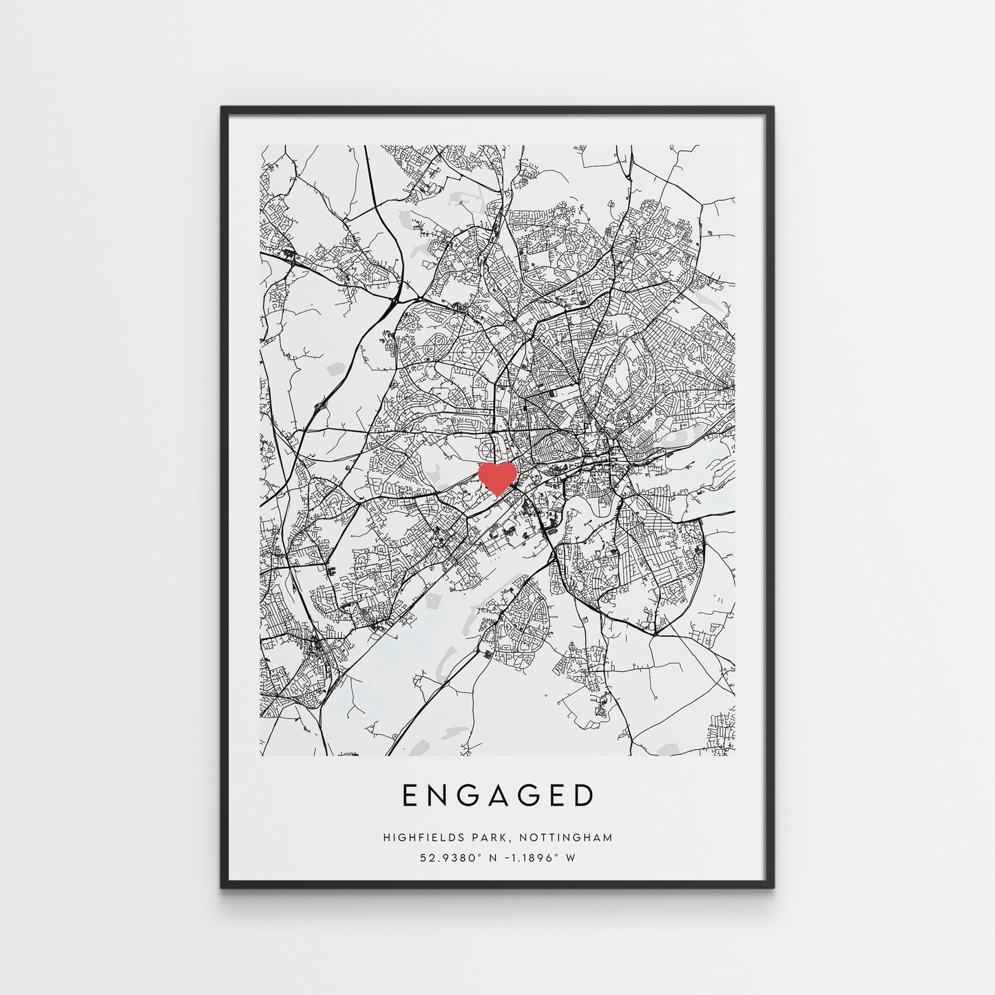 Engagement Map Print