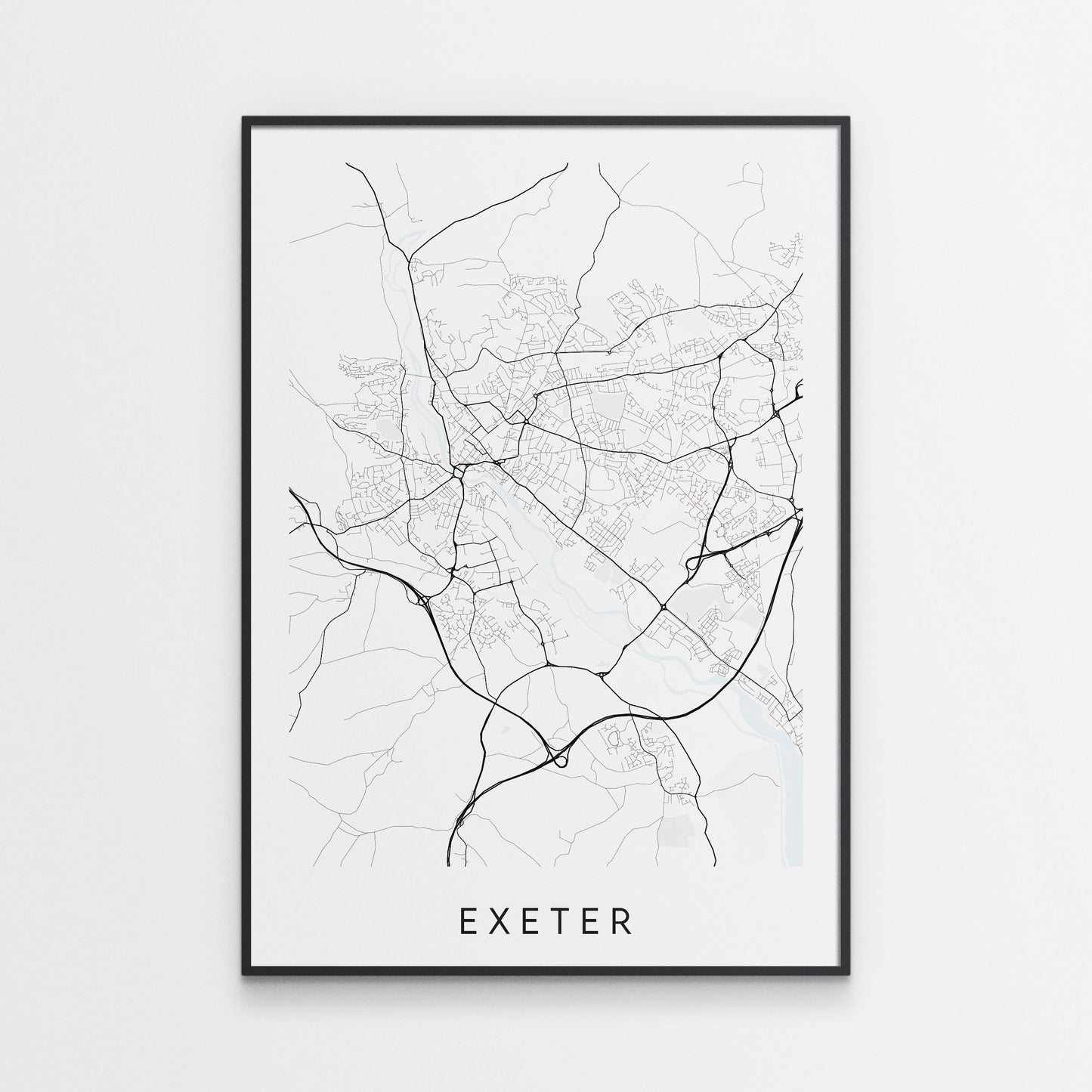 Exeter Map Print