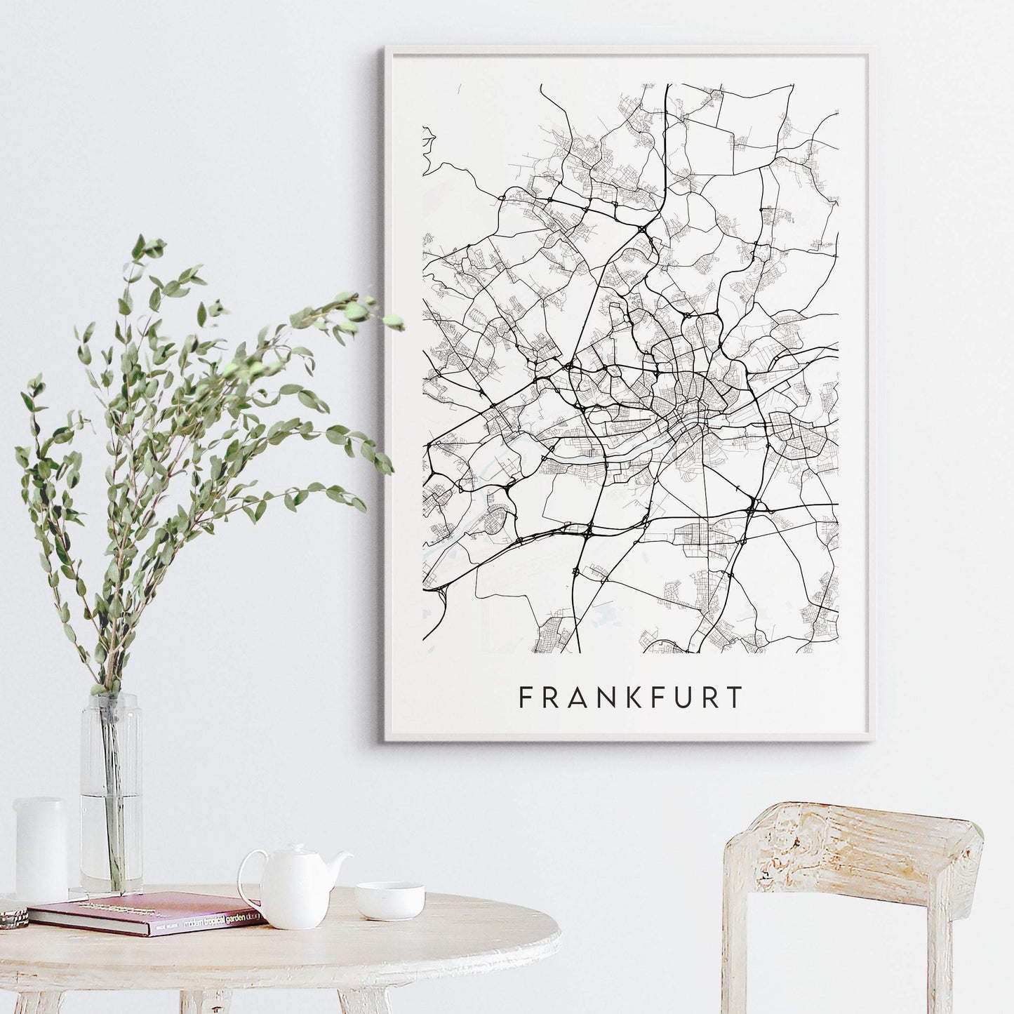 Frankfurt Map Print - Germany