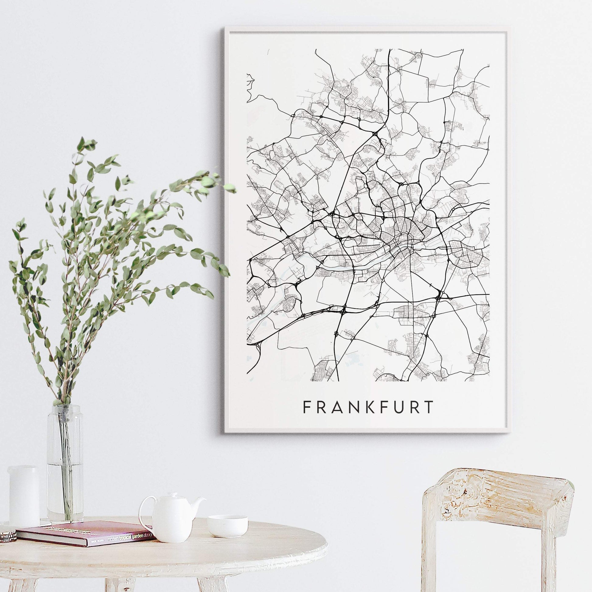 Frankfurt Map Print - Germany