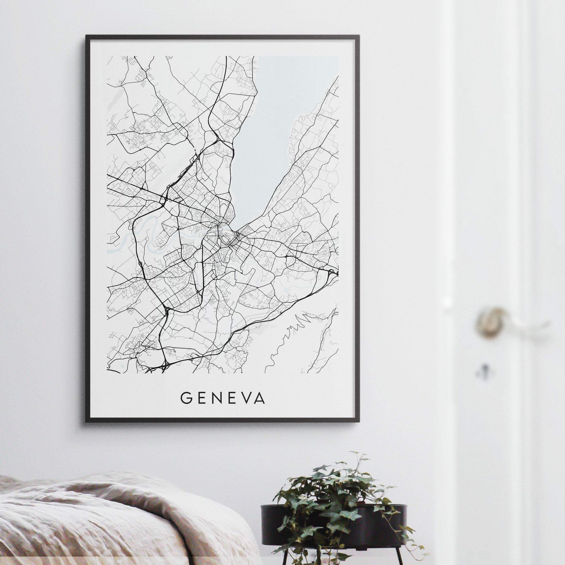Geneva Map Print - Switzerland
