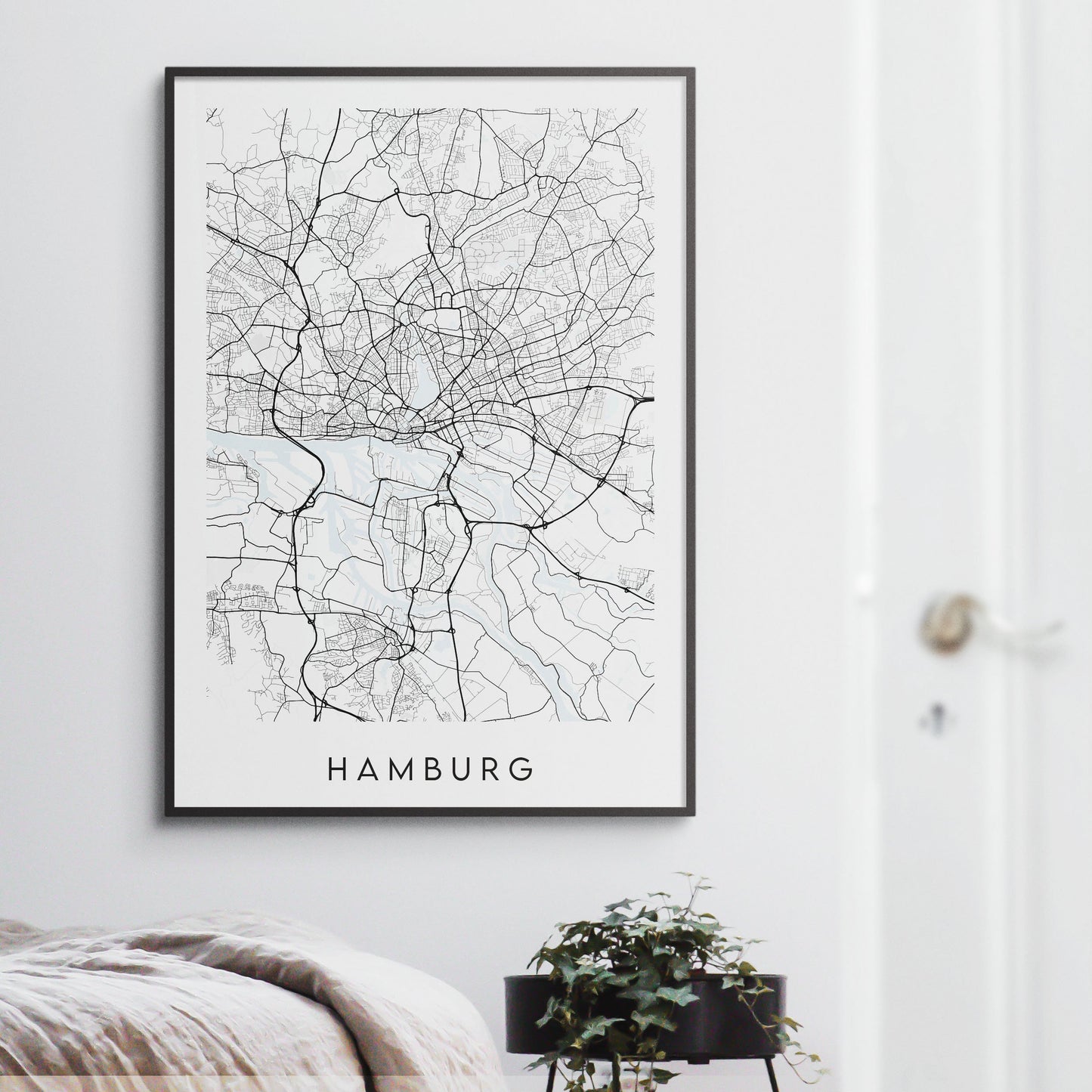Hamburg Map Print - Germany