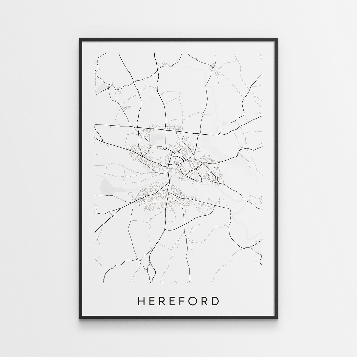 Hereford Map Print