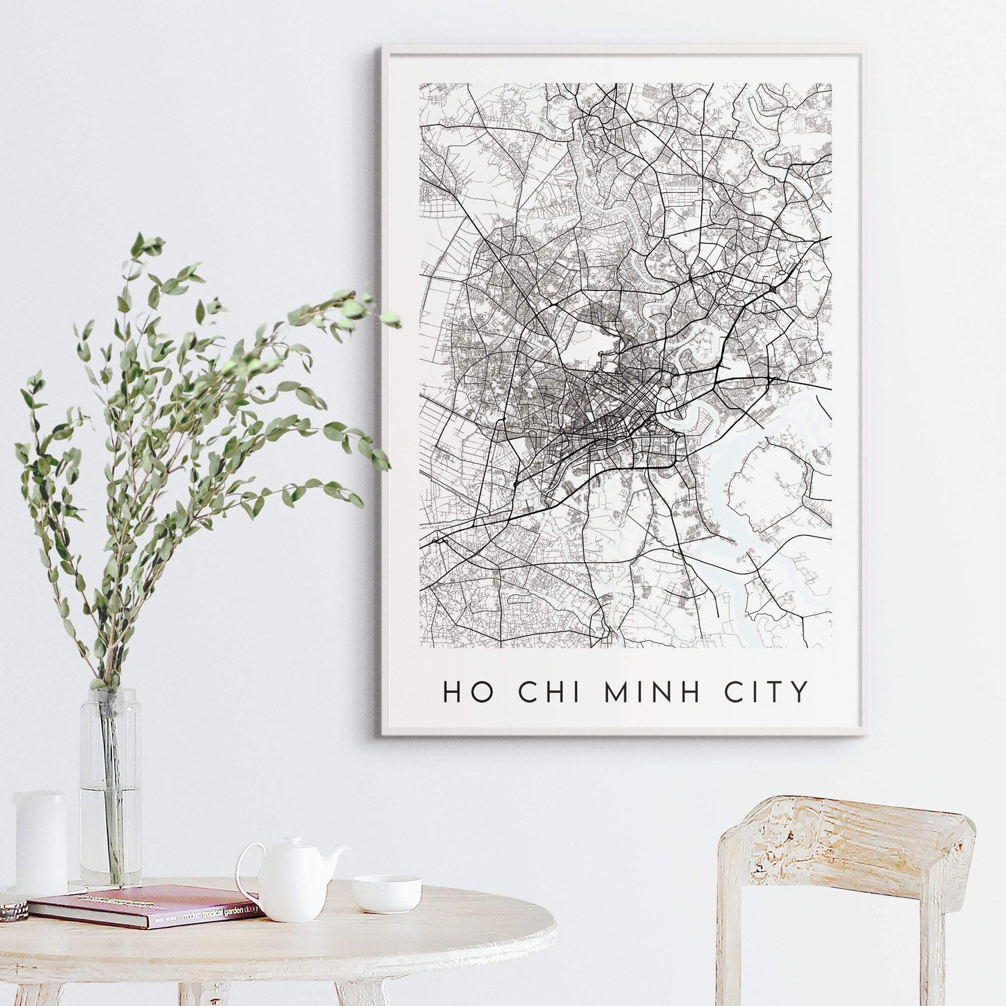 Ho Chi Minh City Map Print - Vietnam