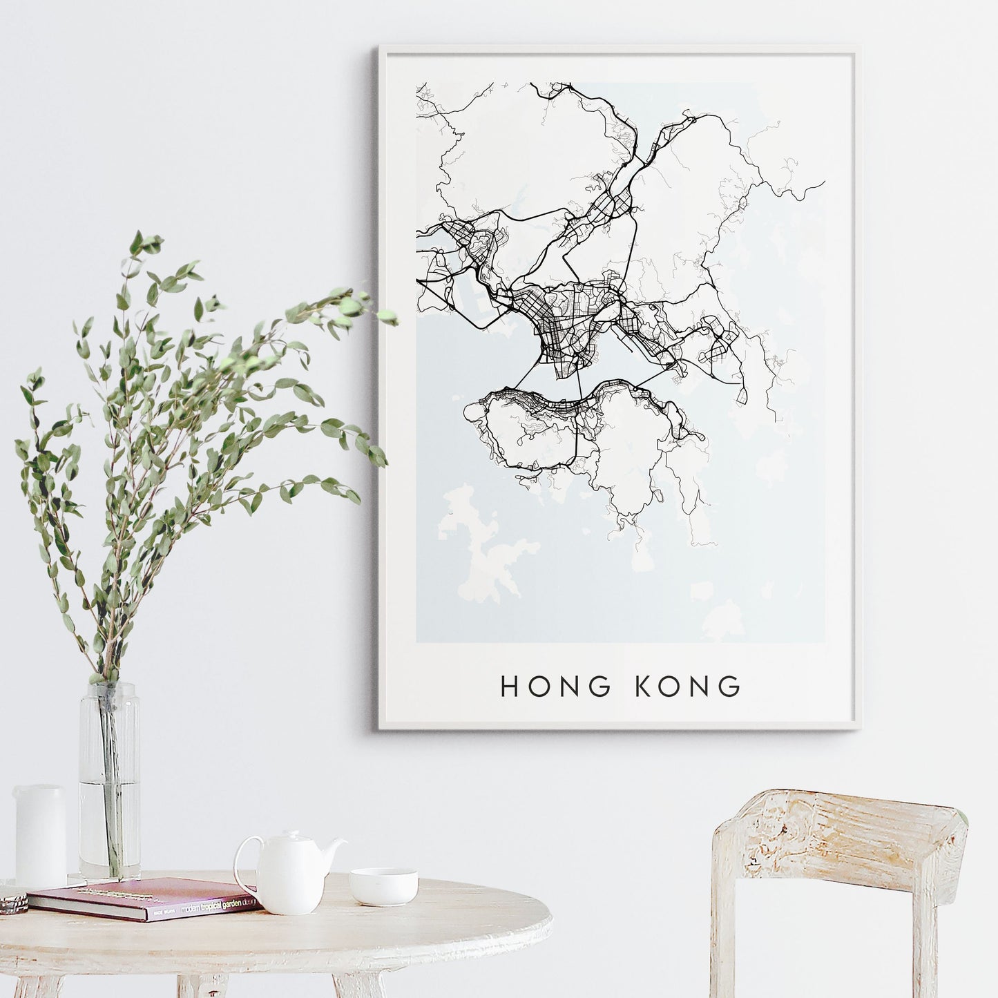 Hong Kong Map Print - Hong Kong