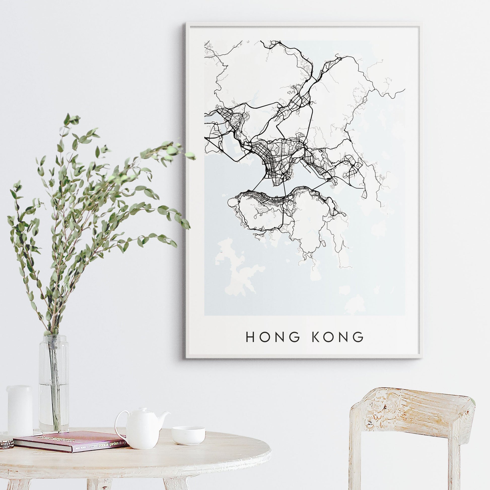 Hong Kong Map Print - Hong Kong
