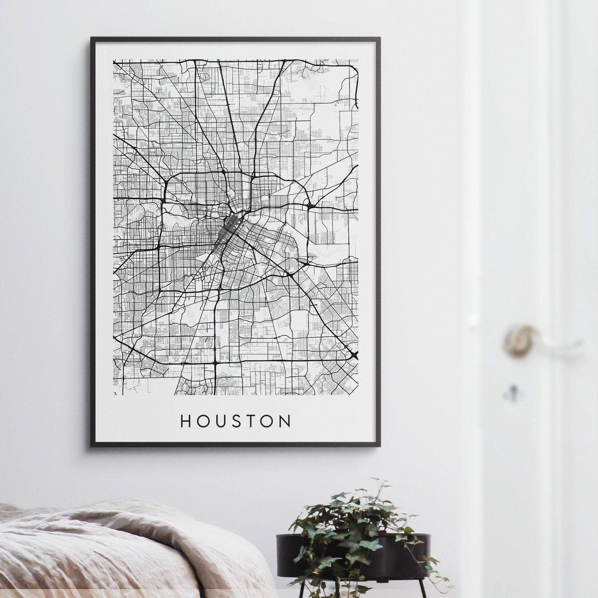 Houston Map Print - Texas USA