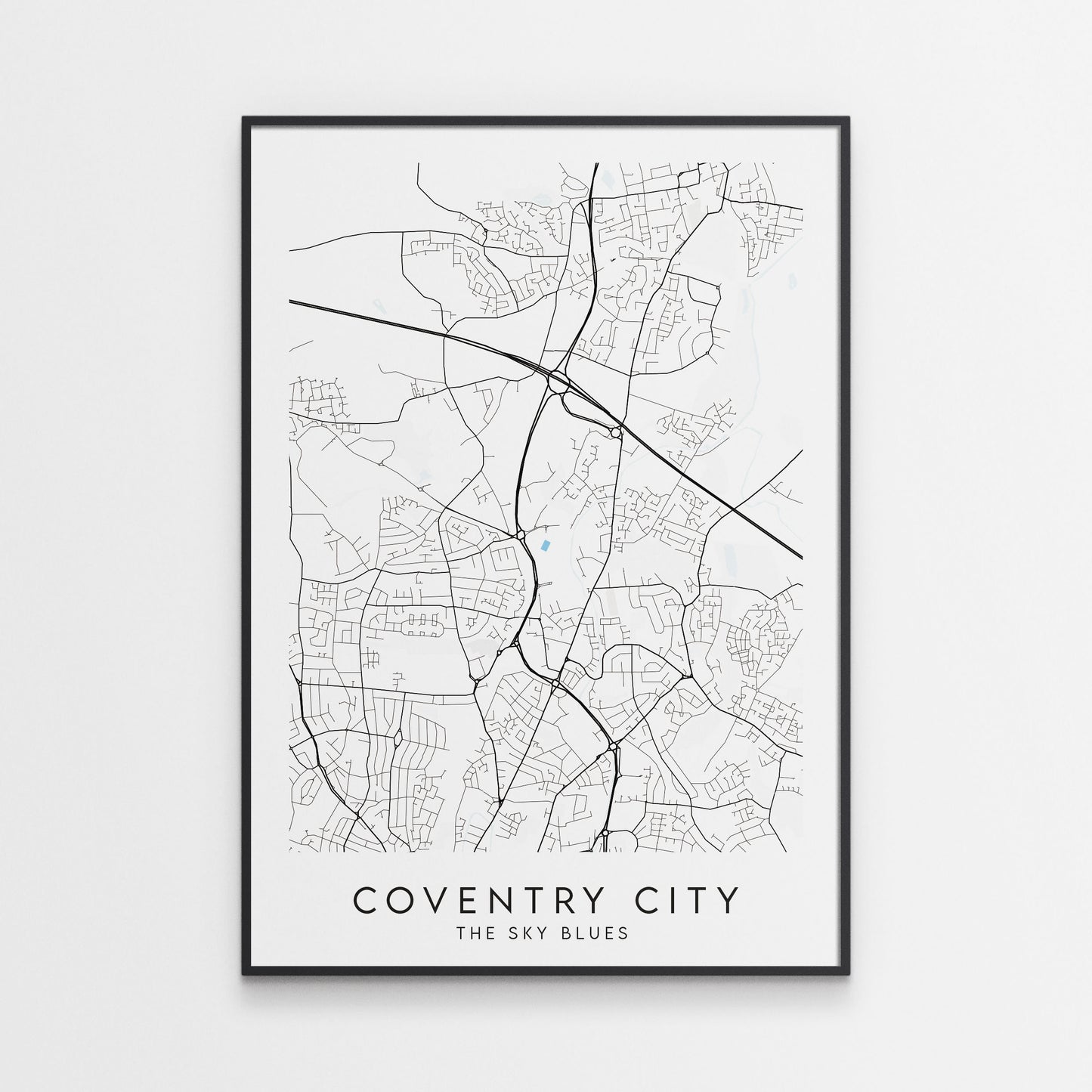 Coventry City Poster - Stadium Football Map