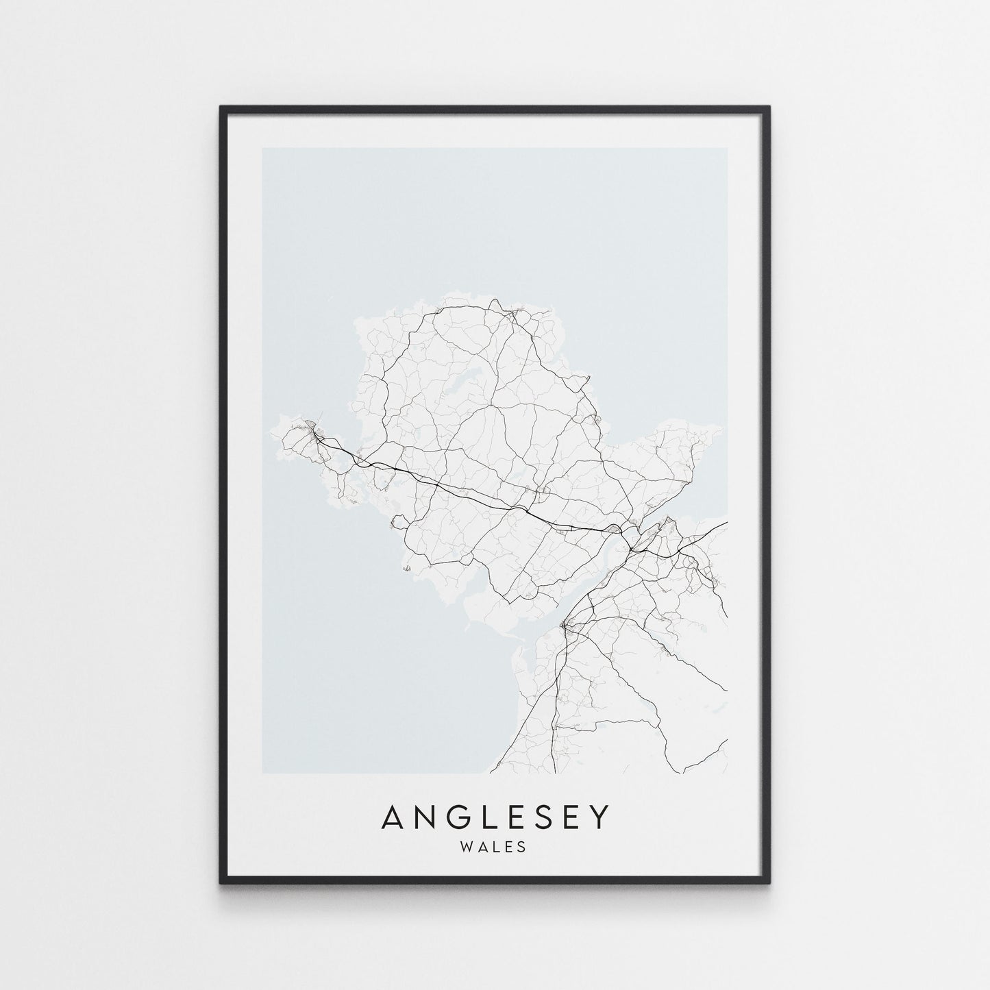 Anglesey Map Print - Wales