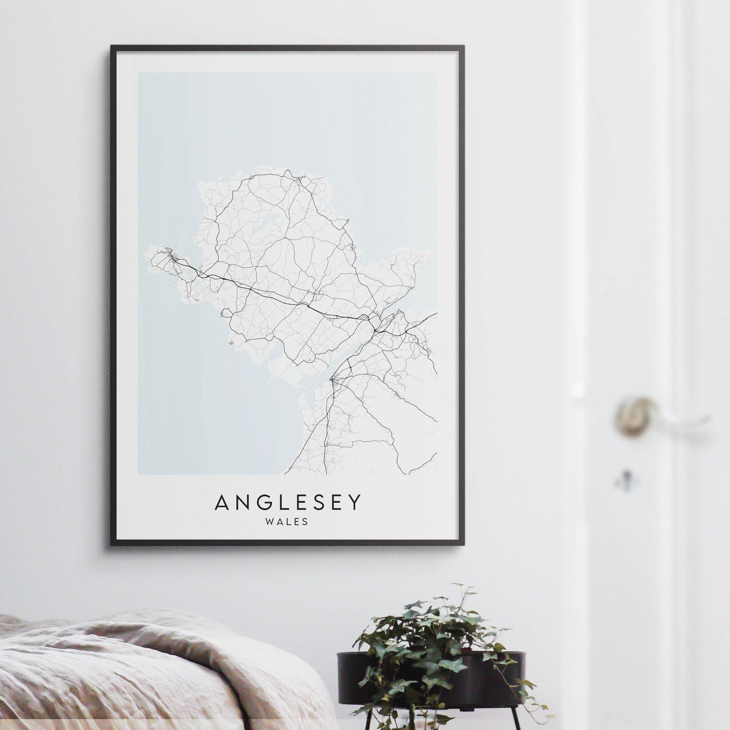 Anglesey Map Print - Wales