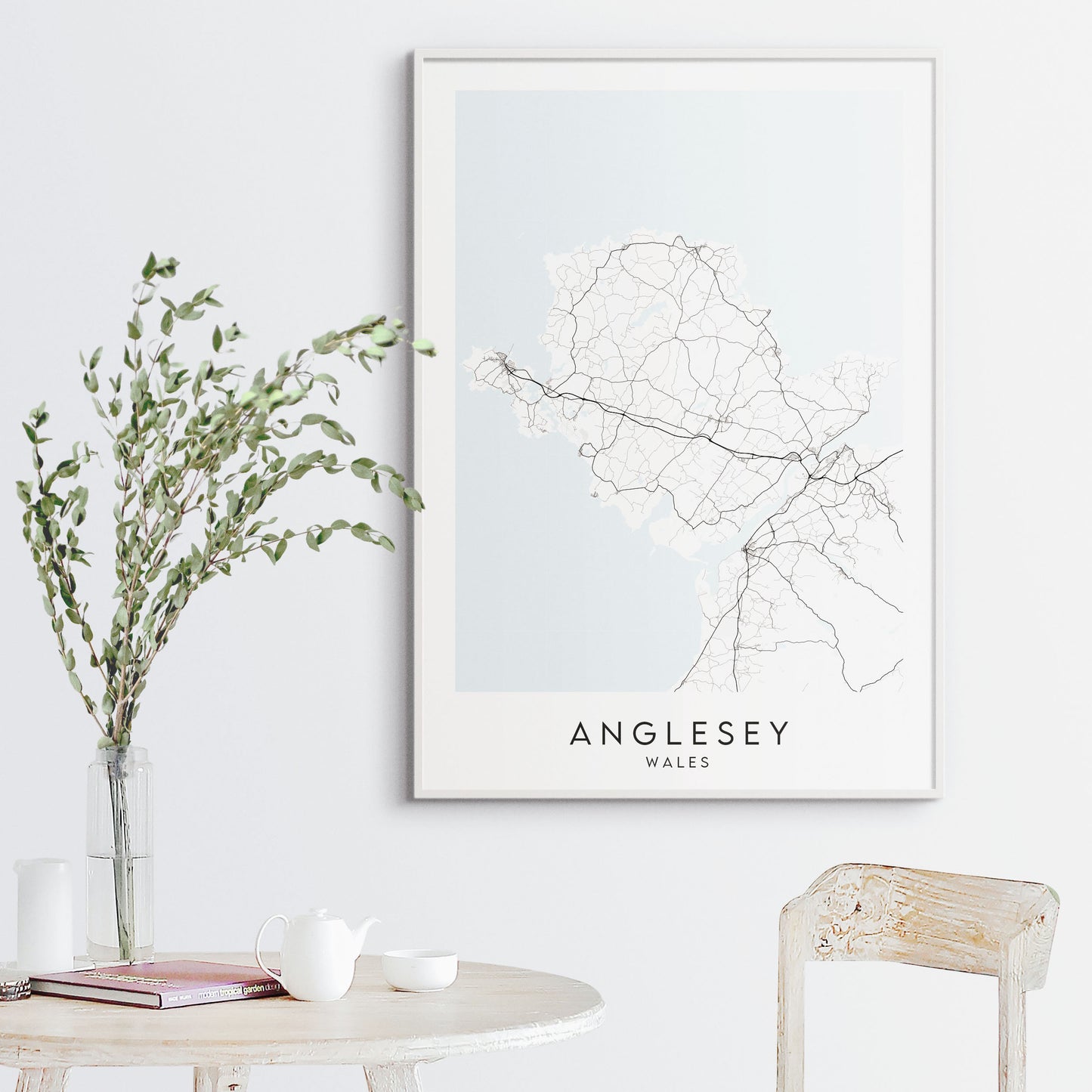 Anglesey Map Print - Wales