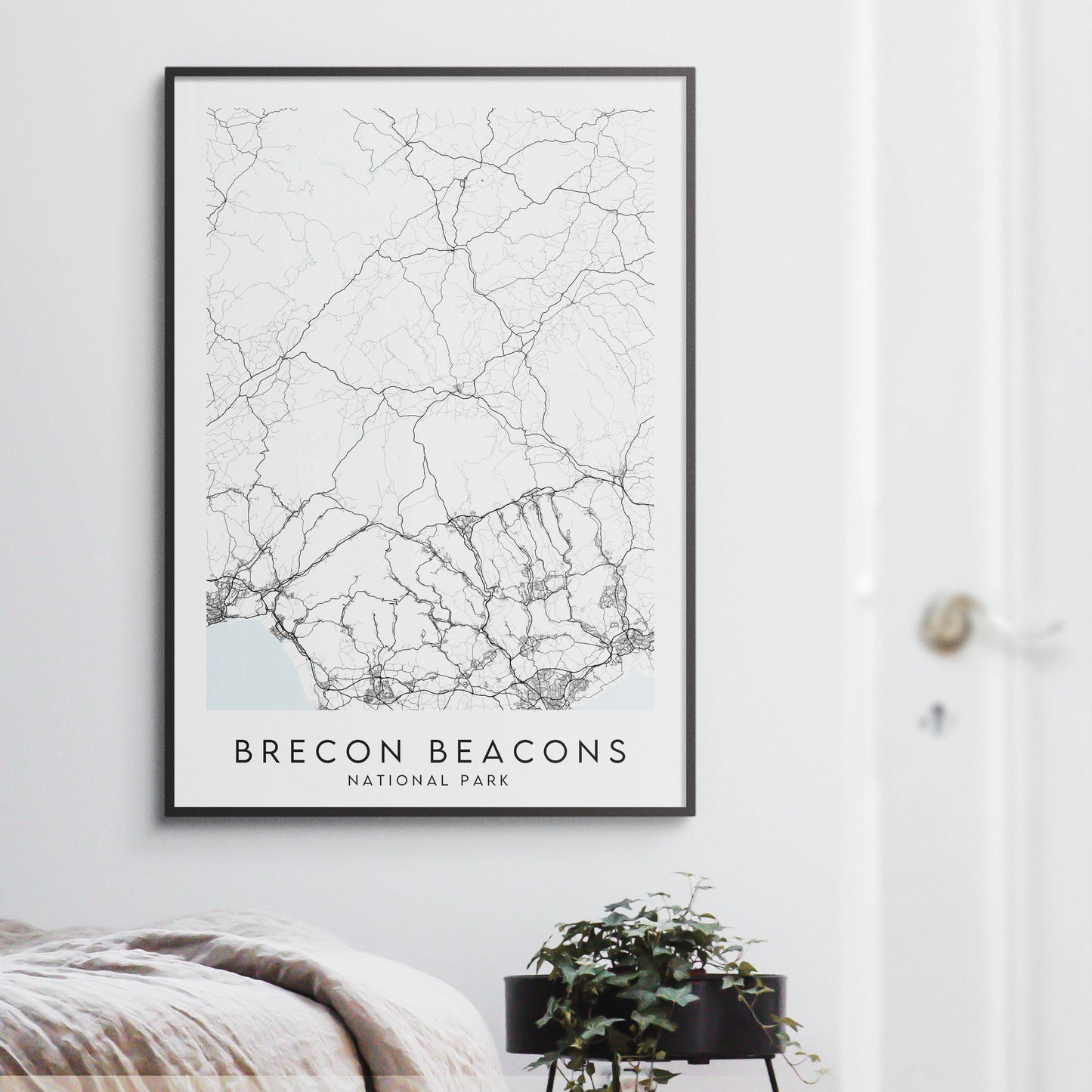 Brecon Beacons National Park Map Print - Wales
