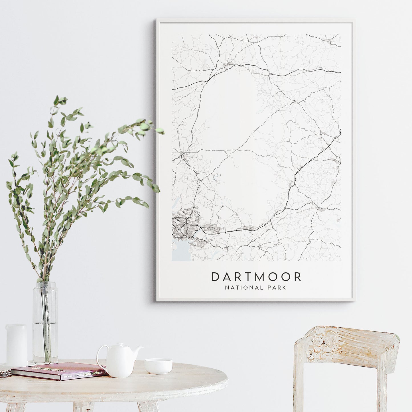 Dartmoor National Park Map Print