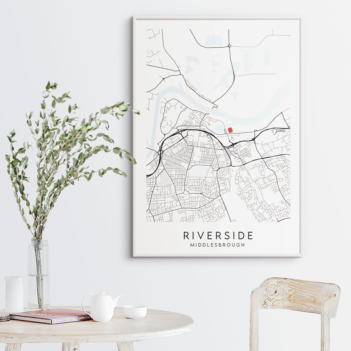 Middlesbrough FC Poster - Riverside Stadium Football Map