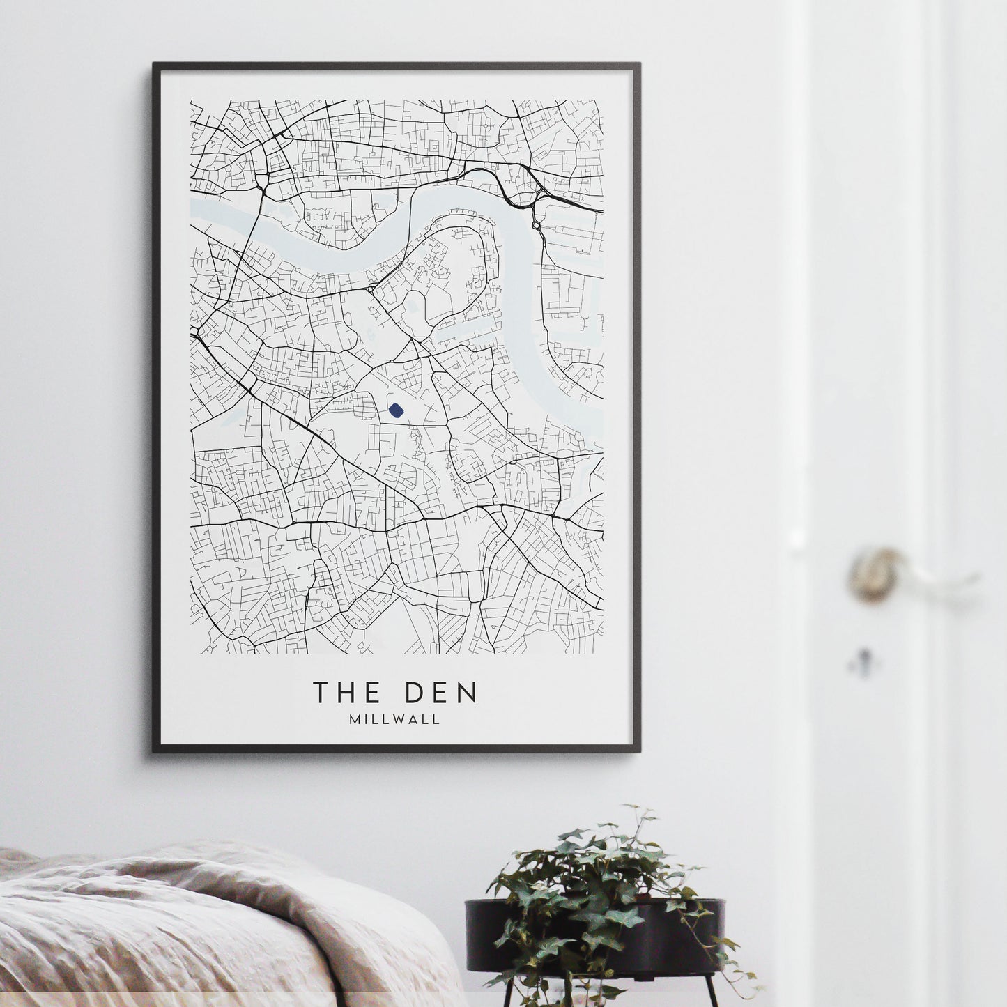 Millwall Poster - The Den Stadium Football Map