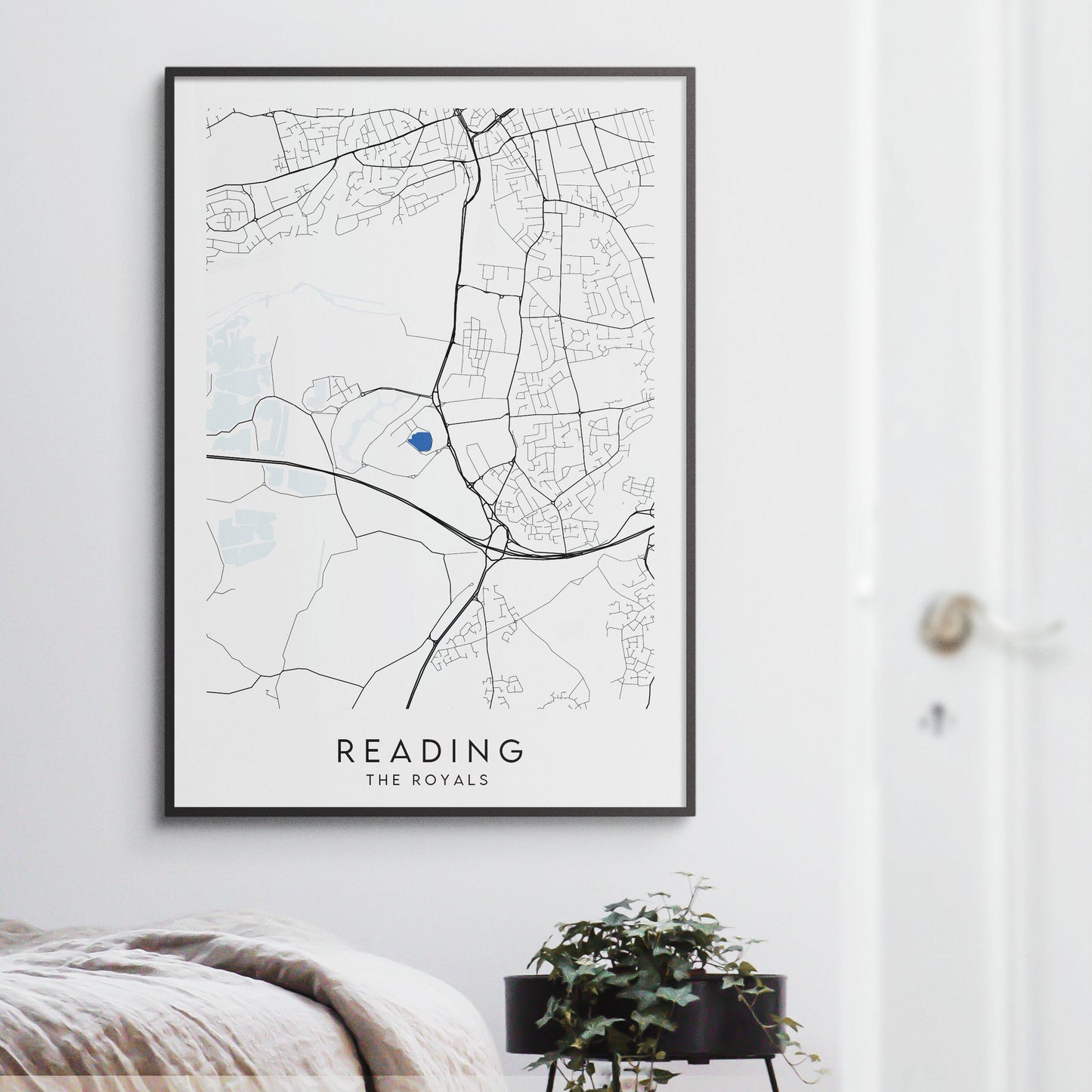 Reading FC Poster - Stadium Football Map