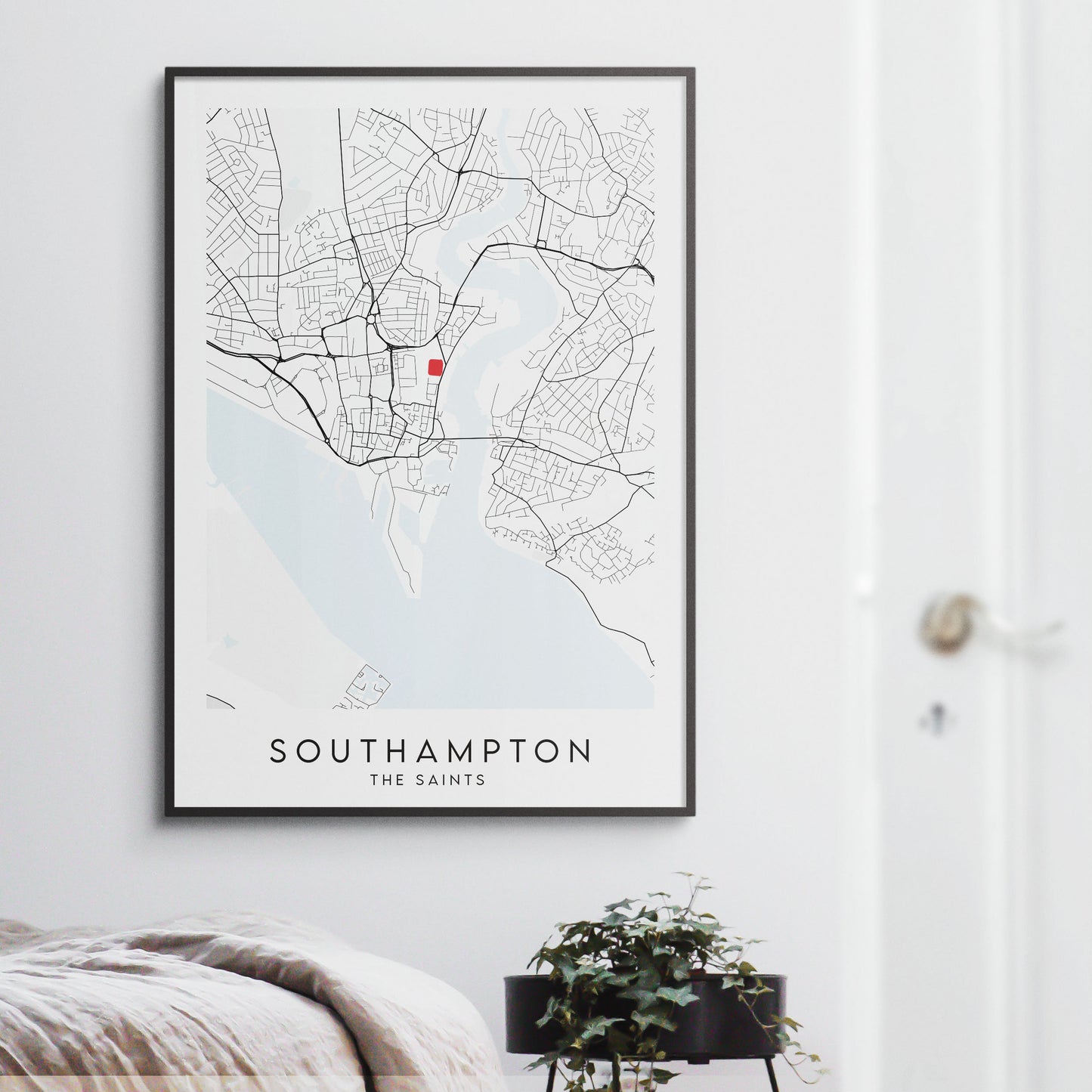 Southampton FC Poster - St Mary's Stadium Football Map