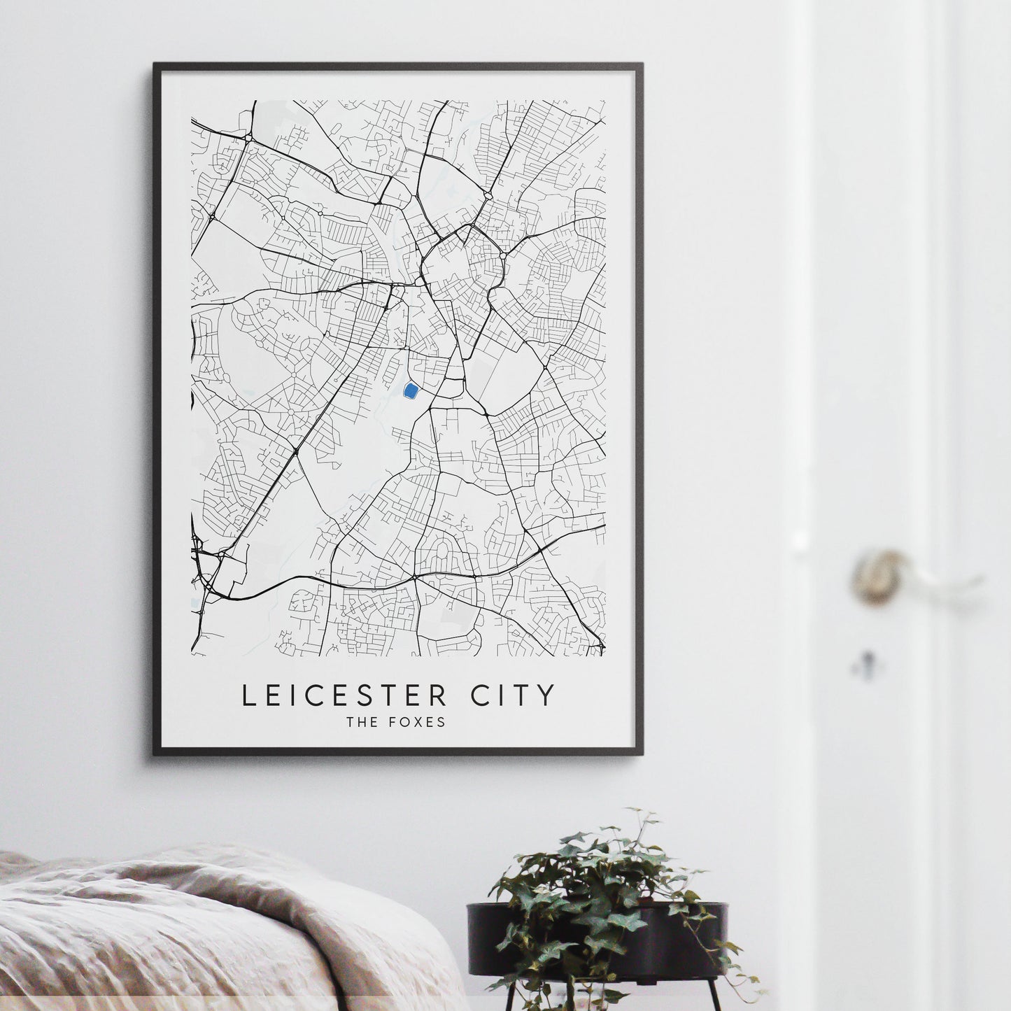 Leeds United Poster - Elland Road Stadium Football Map