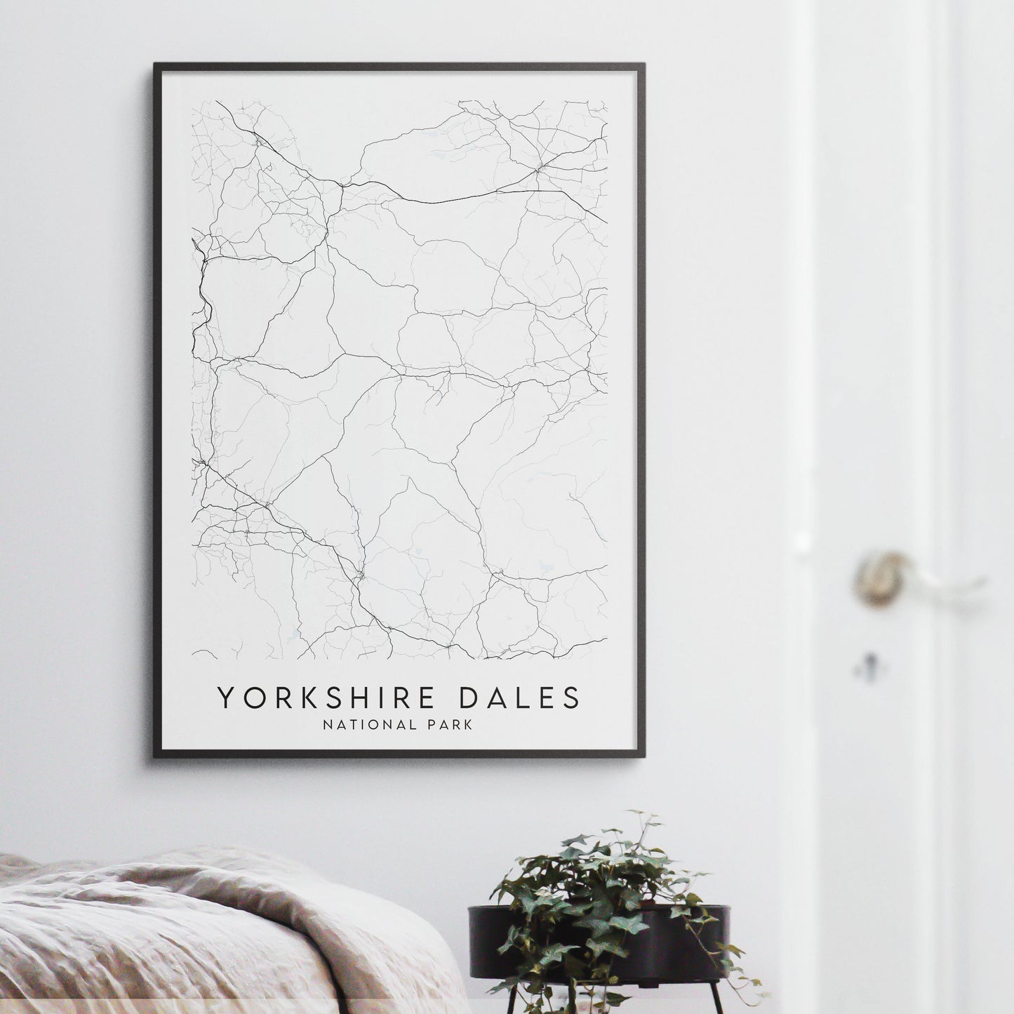 Yorkshire Dales National Park Map Print