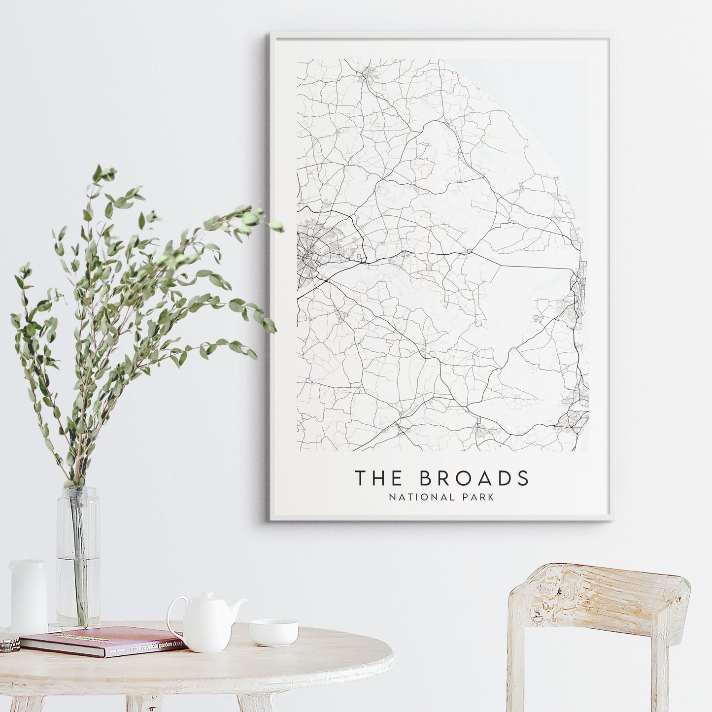 The Broads National Park Map Print