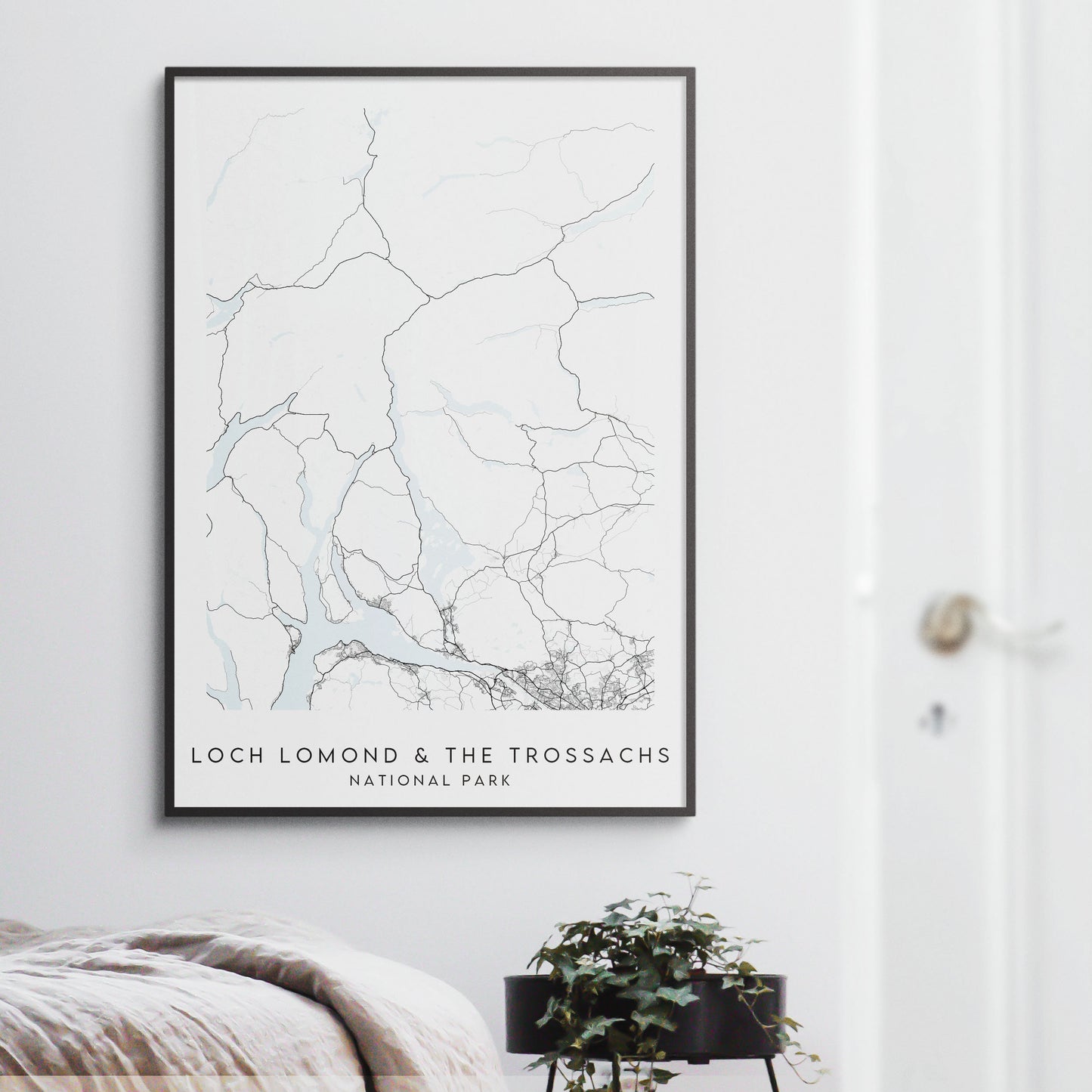 Loch Lomond & The Trossachs National Park Map Print