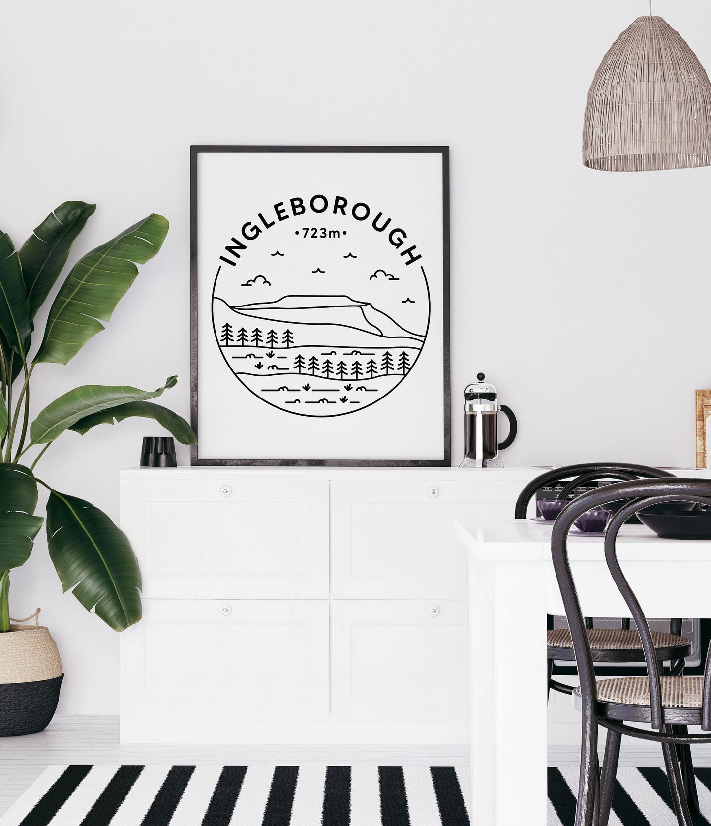 Ingleborough Print - Yorkshire Dales, Three Peaks Poster