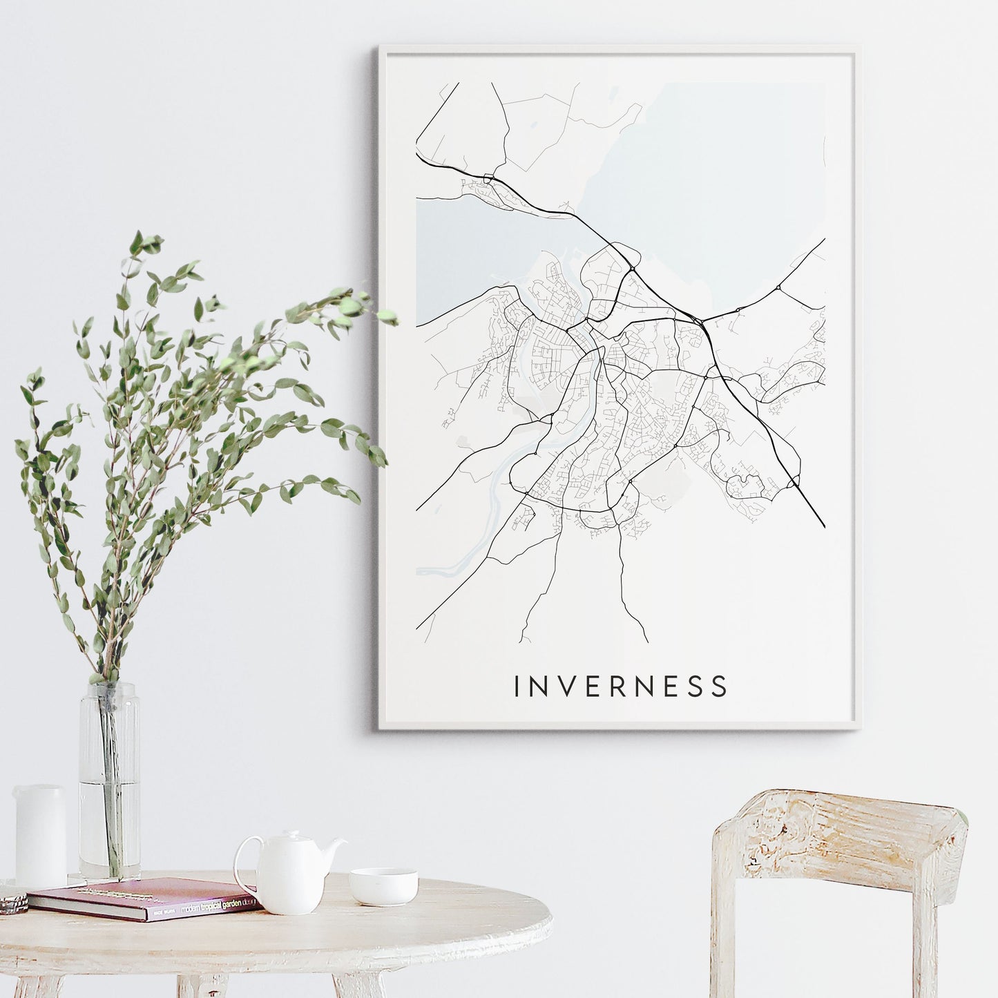 Inverness Map Print - Scotland