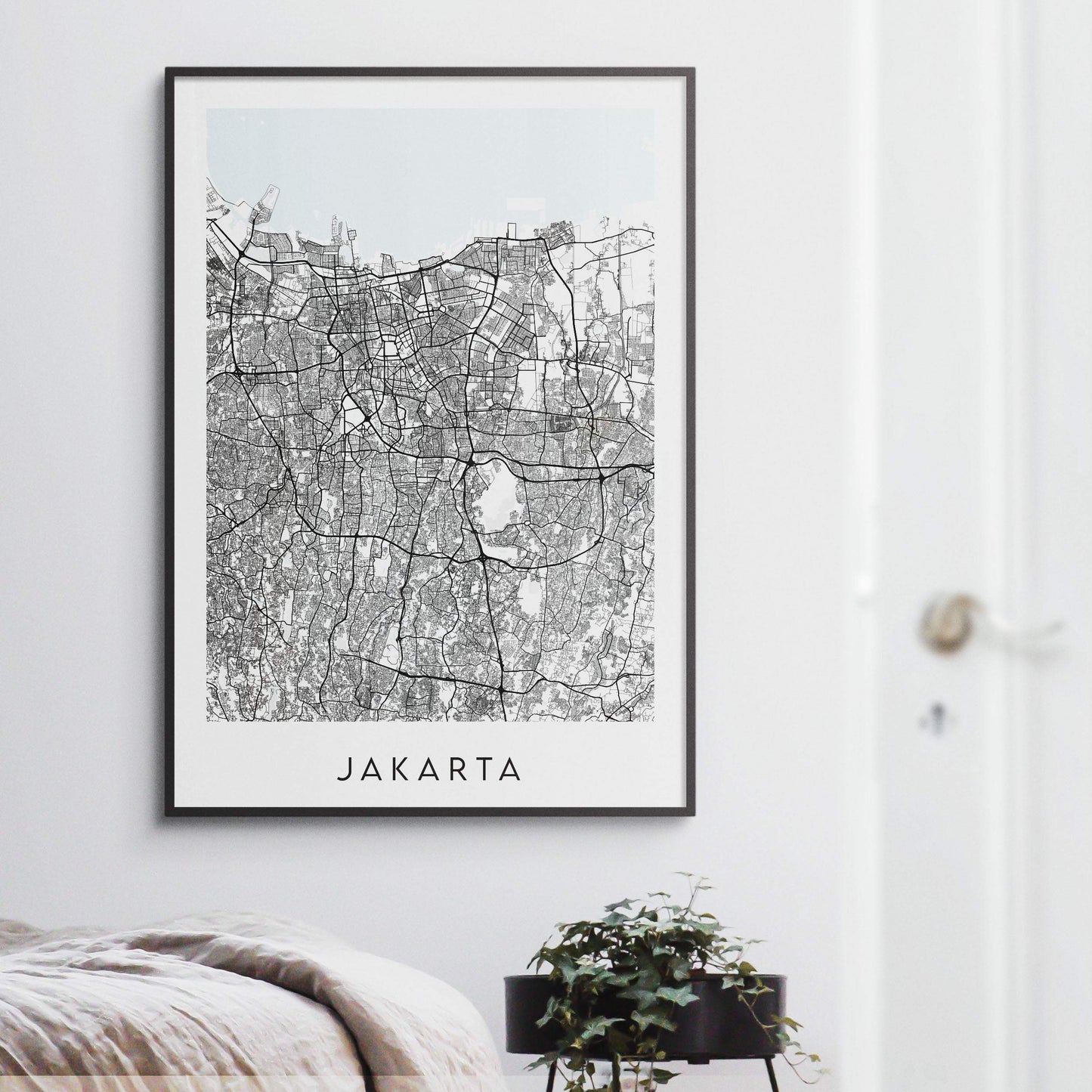 Jakarta Map Print - Indonesia