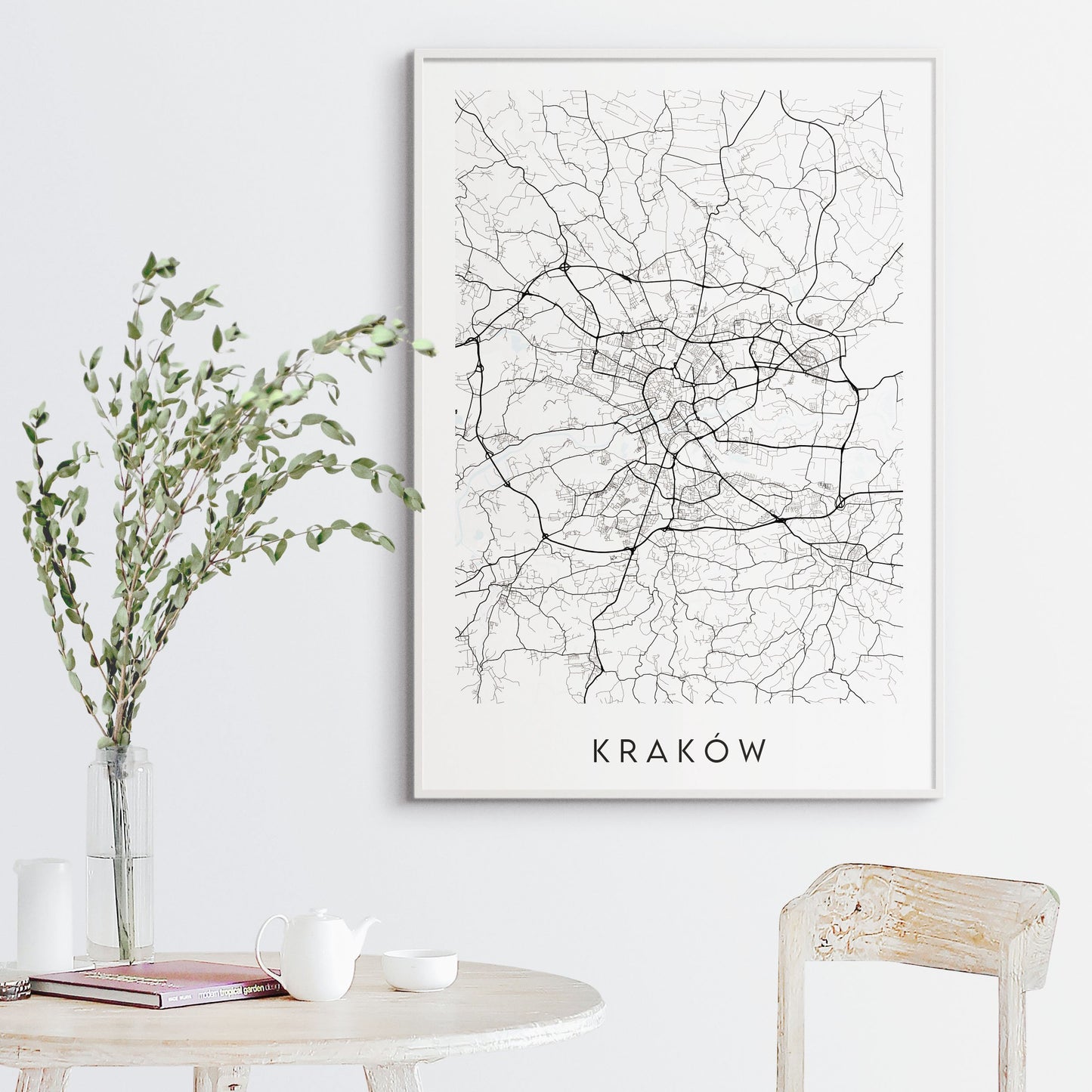 Krakow Map Print - Poland