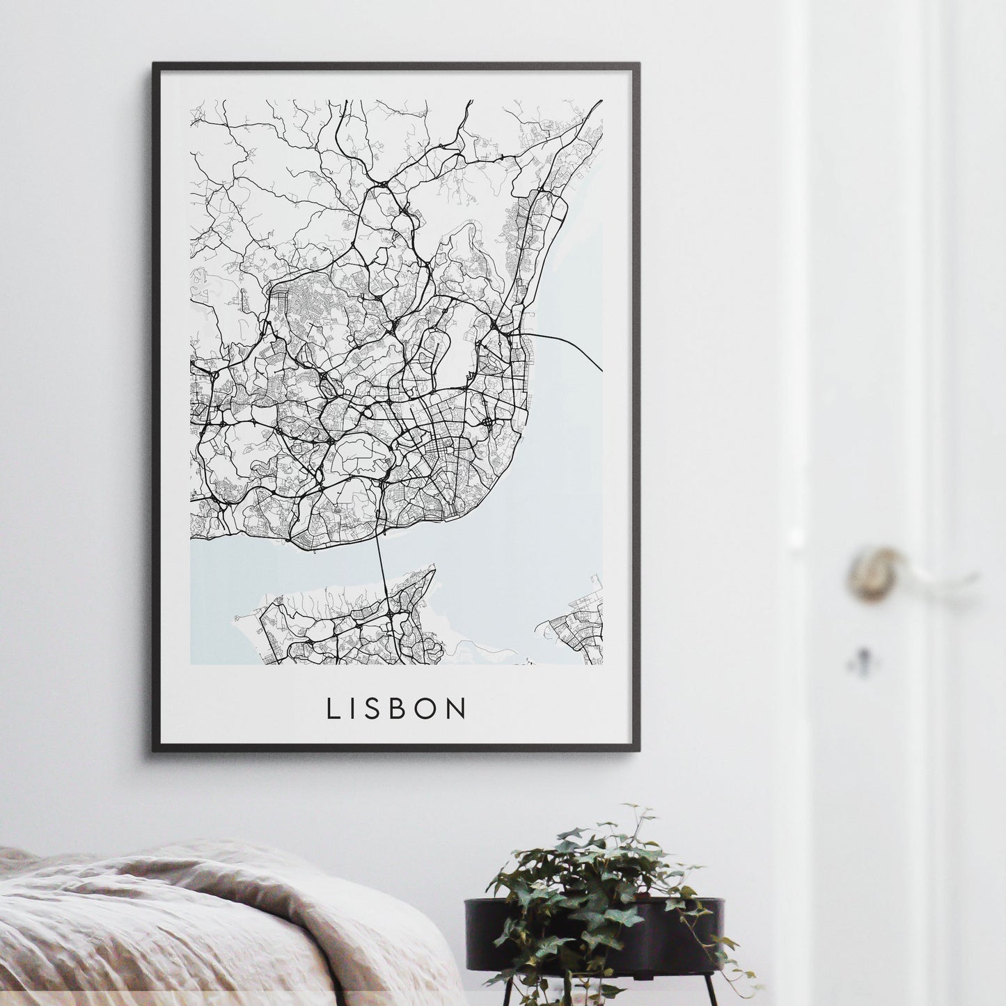 Lisbon Map Print - Portugal