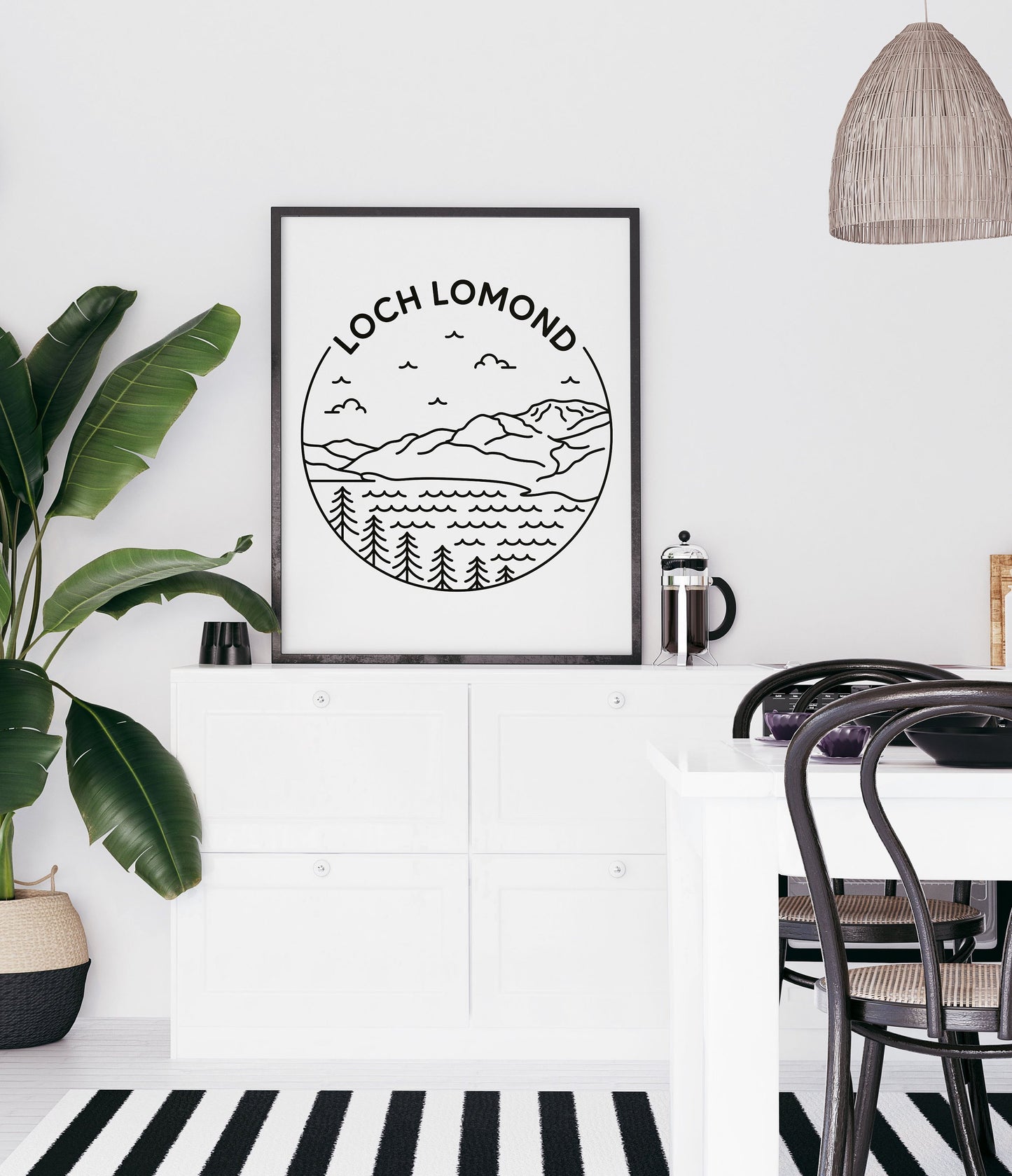 Loch Lomond Print - National Park, The Trossachs, Scotland Poster