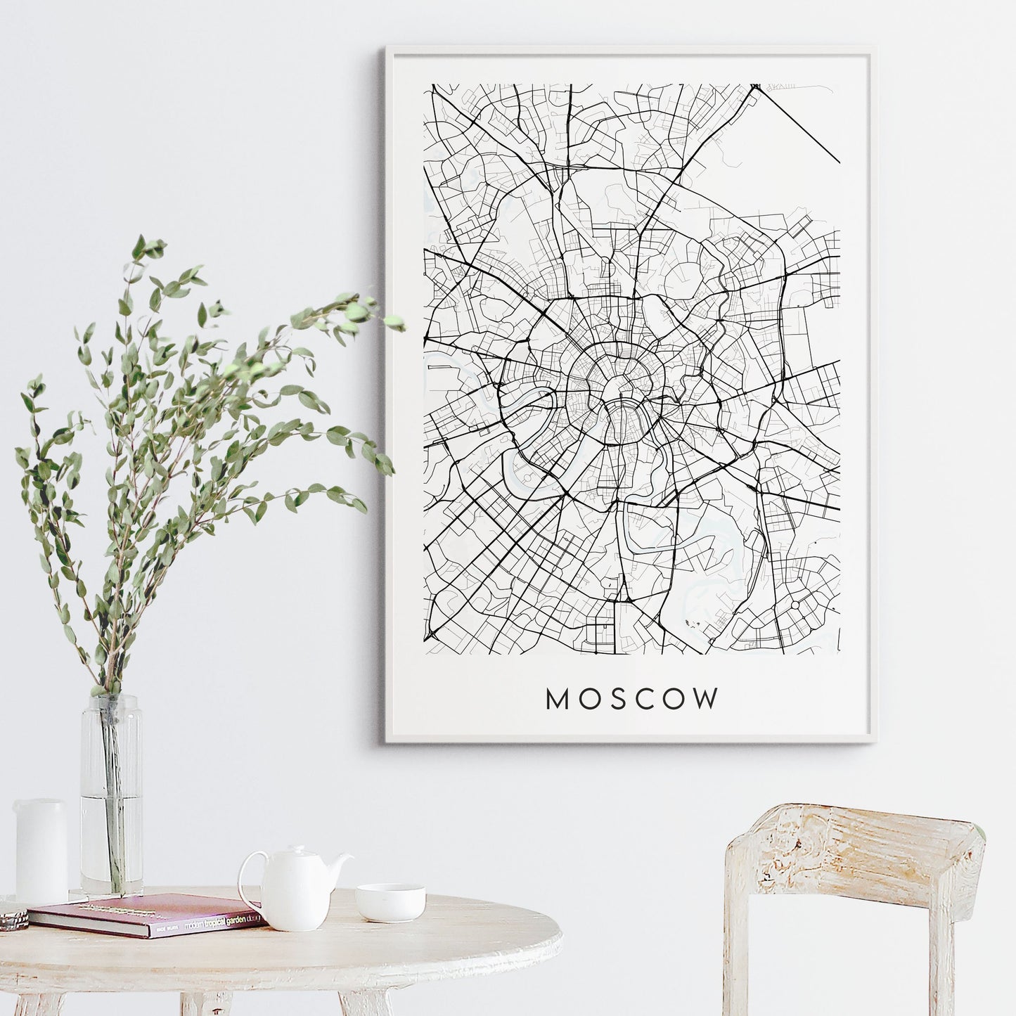 Moscow Map Print - Russia