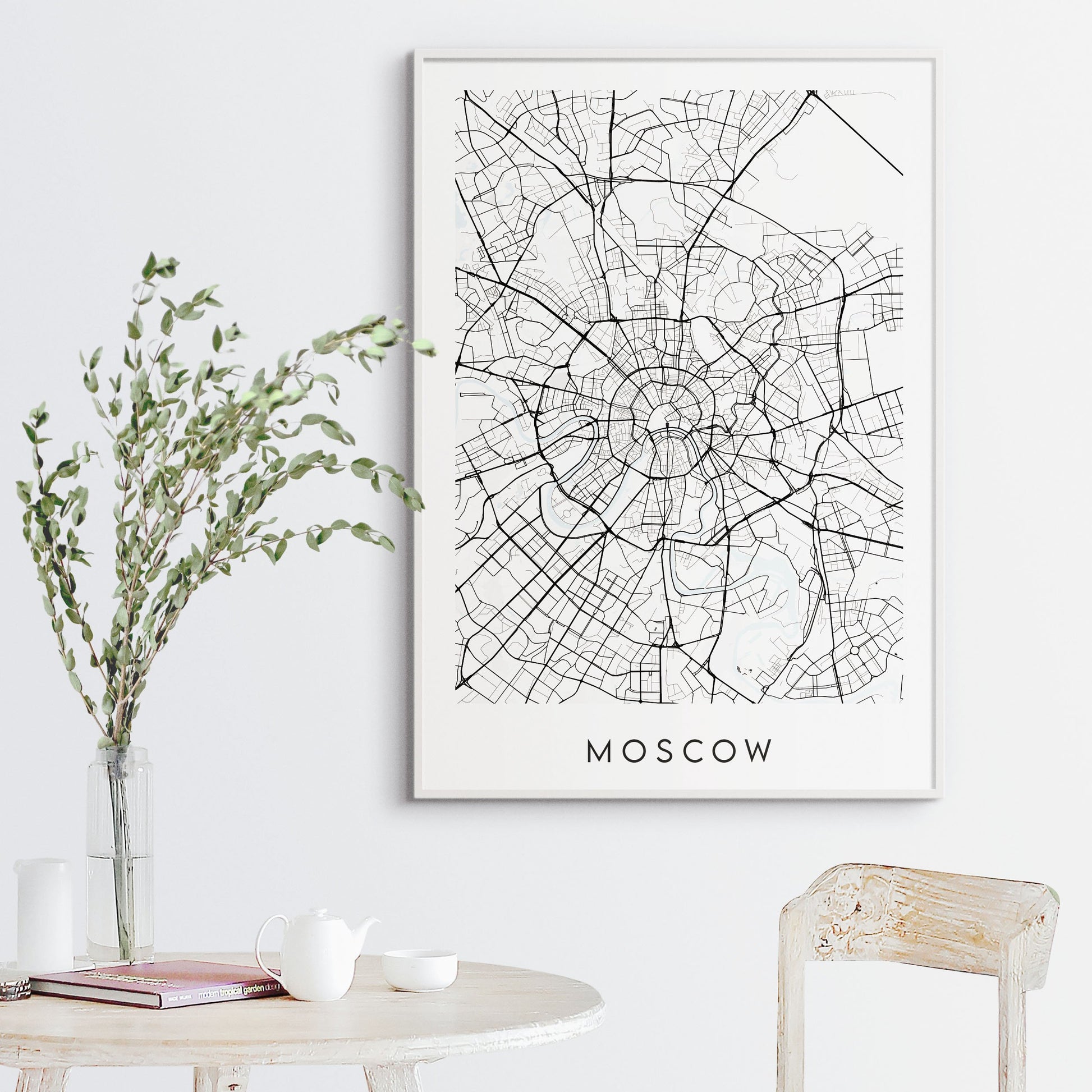 Moscow Map Print - Russia