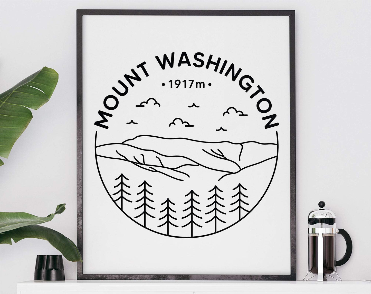 Mount Washington Print - Agiocochook, New Hampshire Poster