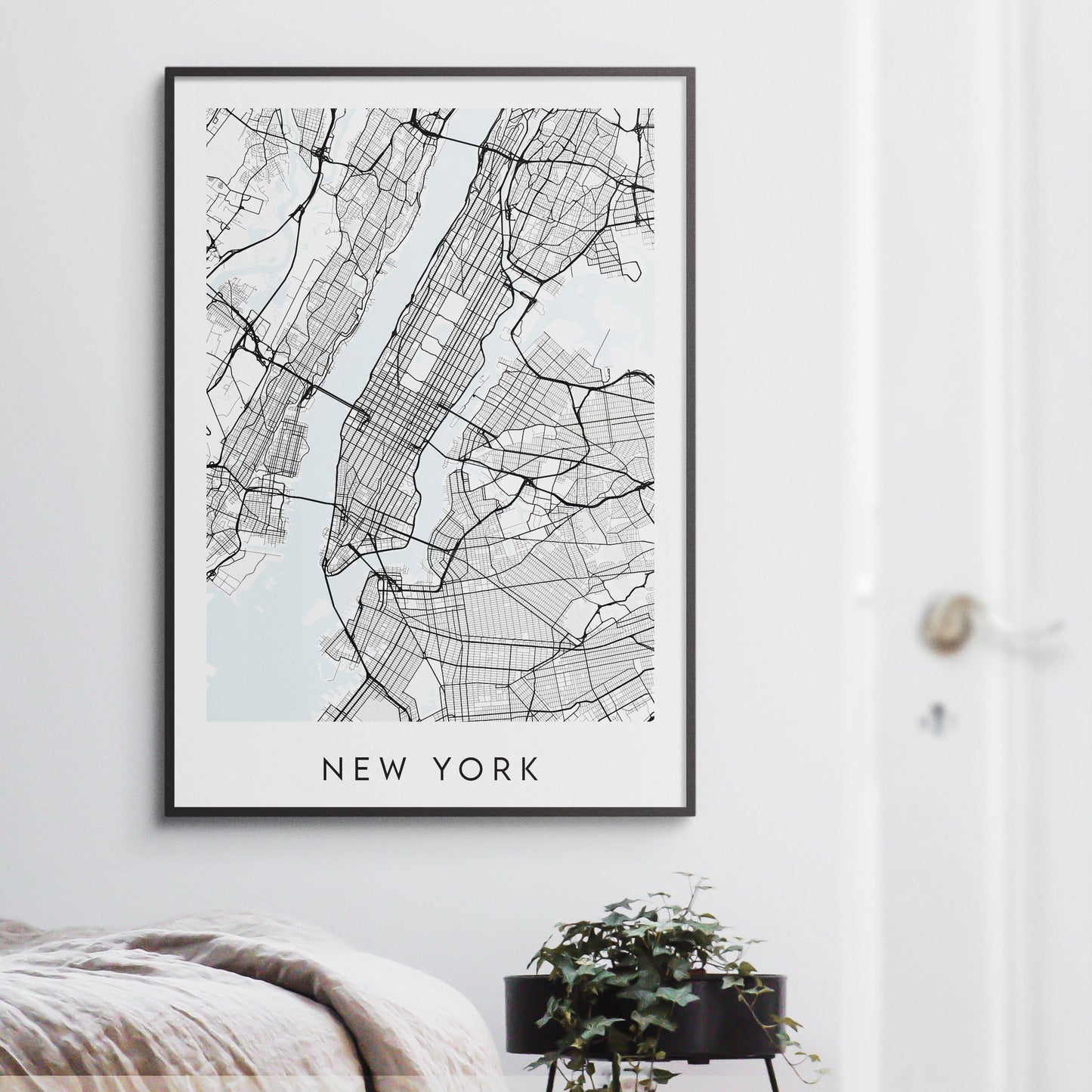 New York Map Print - USA