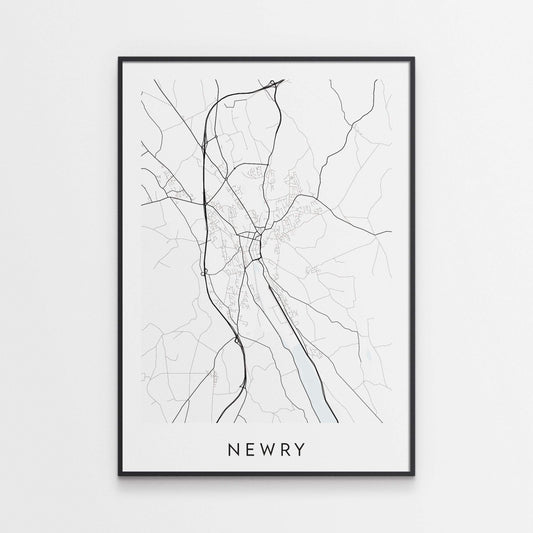 Newry Map Print - Northern Ireland